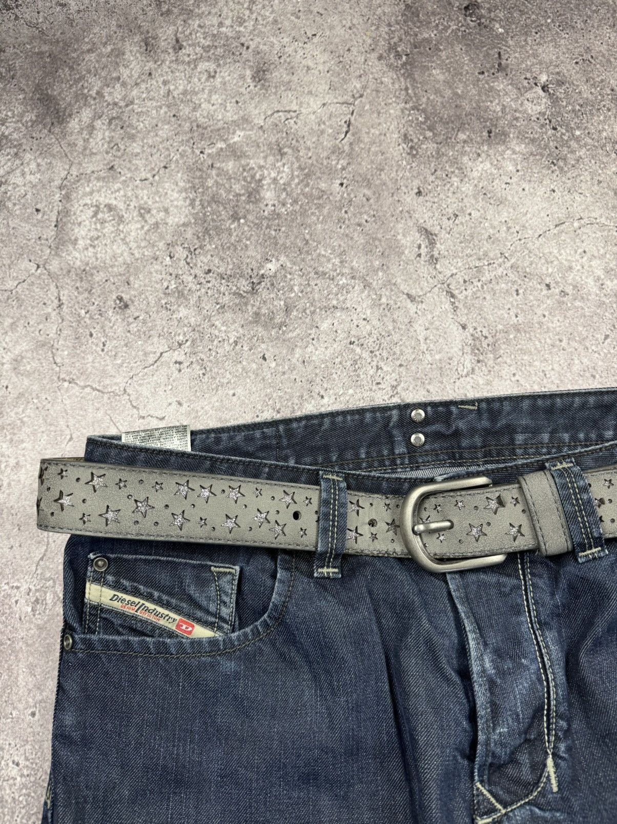 Japanese Brand 00’s NUMBER NINE STYLE STAR LEATHER RARE Y2K BELT VINTAGE Size ONE SIZE - 2 Thumbnail