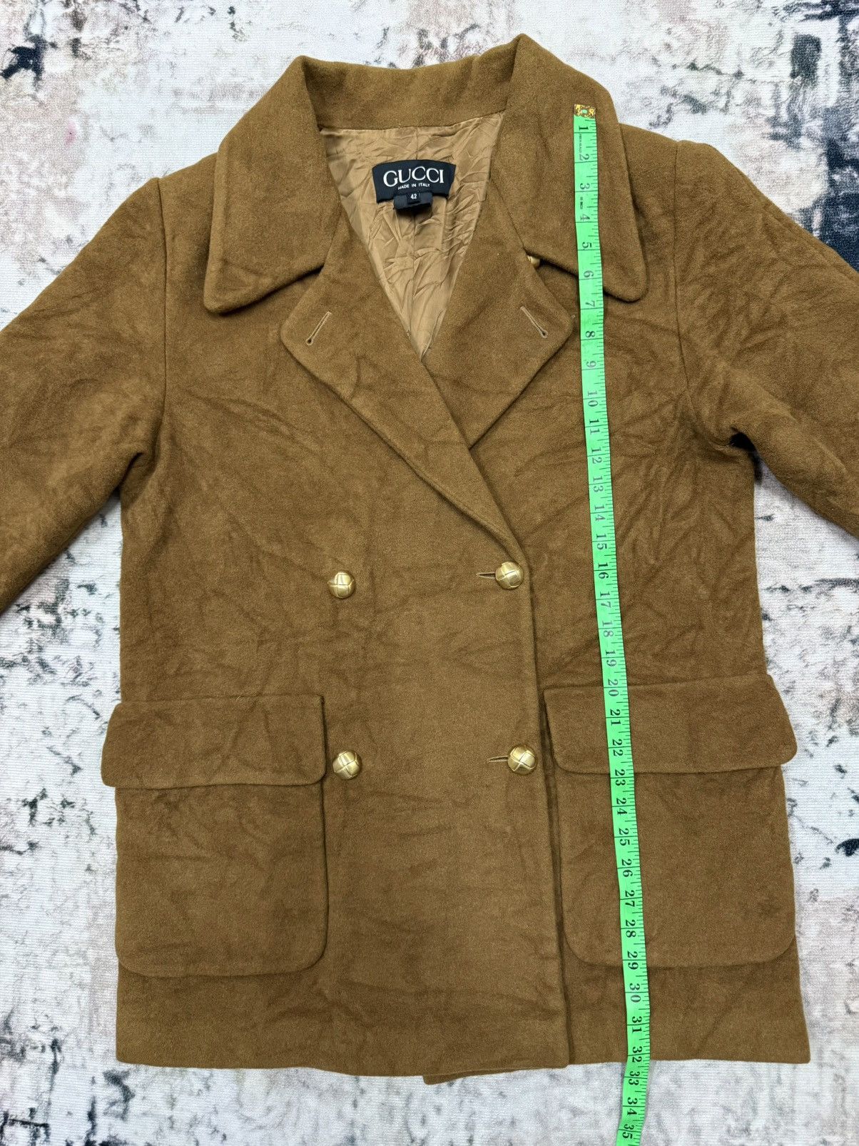 Gucci VINTAGE GUCCI WOOL LONG COATS JACKET BROWN Size M / US 6-8 / IT 42-44 - 25 Thumbnail