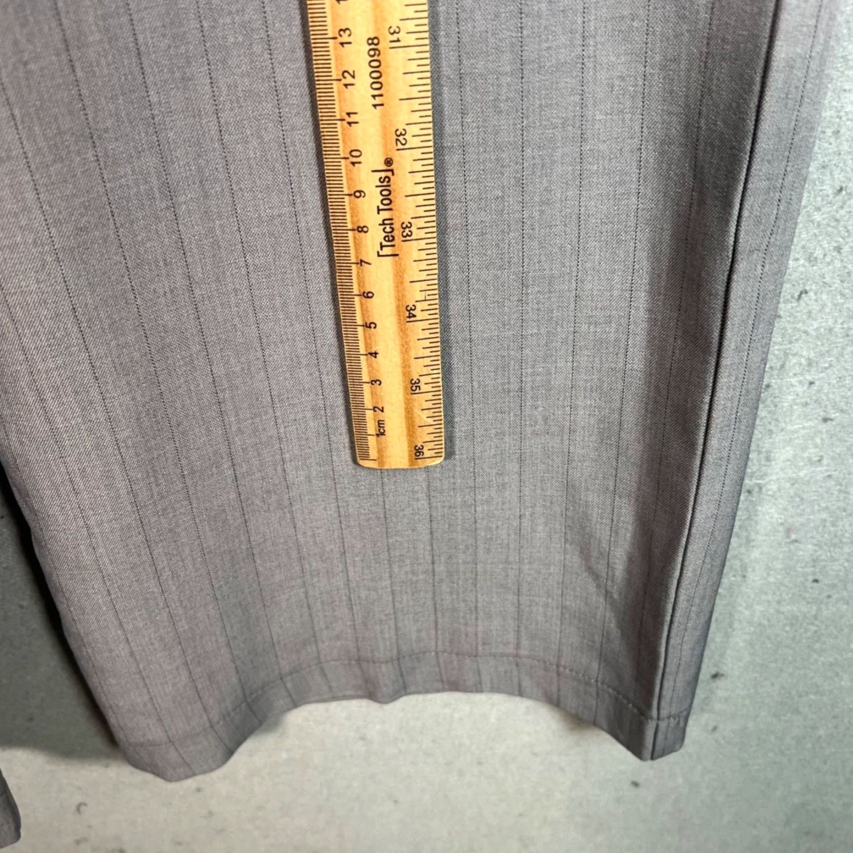 Vintage Tullea Womens Size Medium Gray Pleated Wide-Leg Pants Size 32" / US 10 / IT 46 - 7 Thumbnail