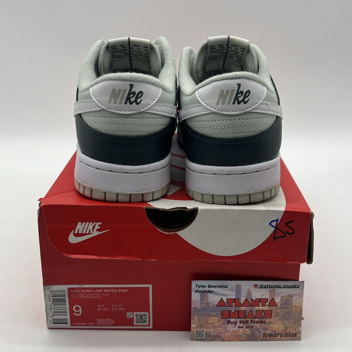 Nike Nike dunk low split deep jungle Size US 9 / EU 42 - 3 Thumbnail