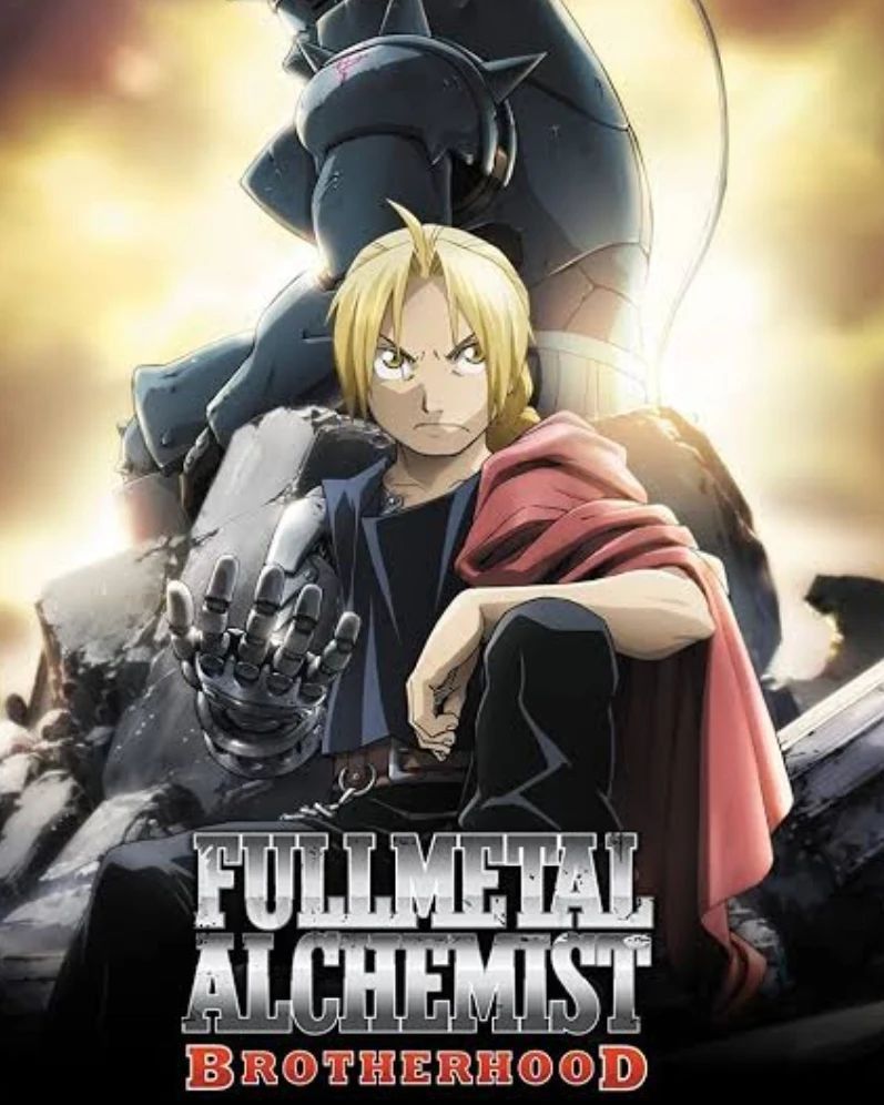 Anime × Japanese Brand Fullmetal Alchemist Big Print Graphic Anime Tees Size US L / EU 52-54 / 3 - 5 Thumbnail
