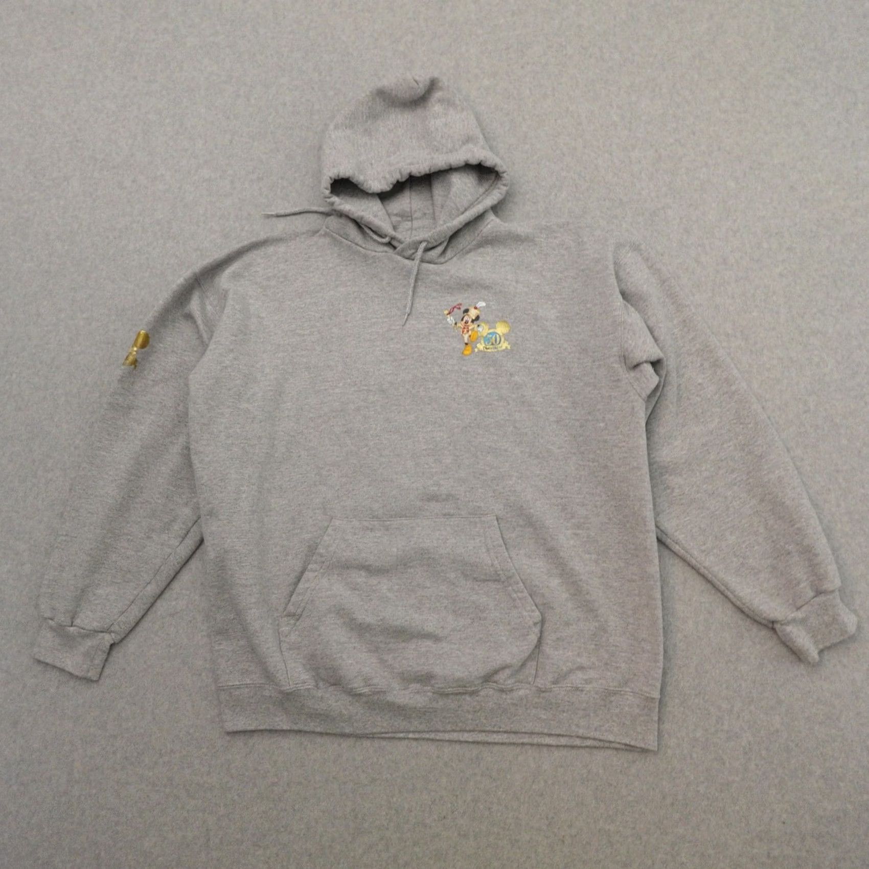 Disney Walt Disney World 50th Anniversary Disney XL Pullover Sweatshirt Gray Sweatshirt Mens XL 50th Anniversary Measures in Pictures Size US XL / EU 56 / 4 - 7 Thumbnail