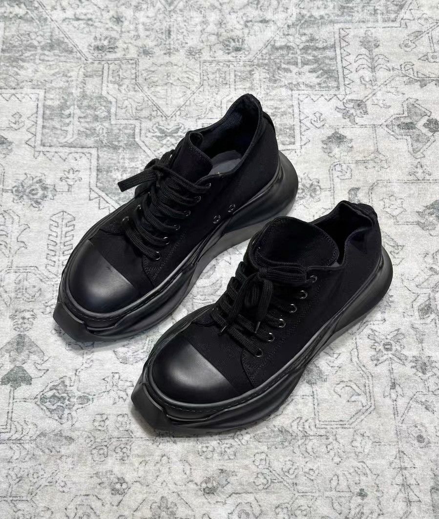 Rick Owens Rick Owens Tractor Platform Black Warrior Canvas Sneakers Size US 6.5 / EU 39-40 - 3 Thumbnail