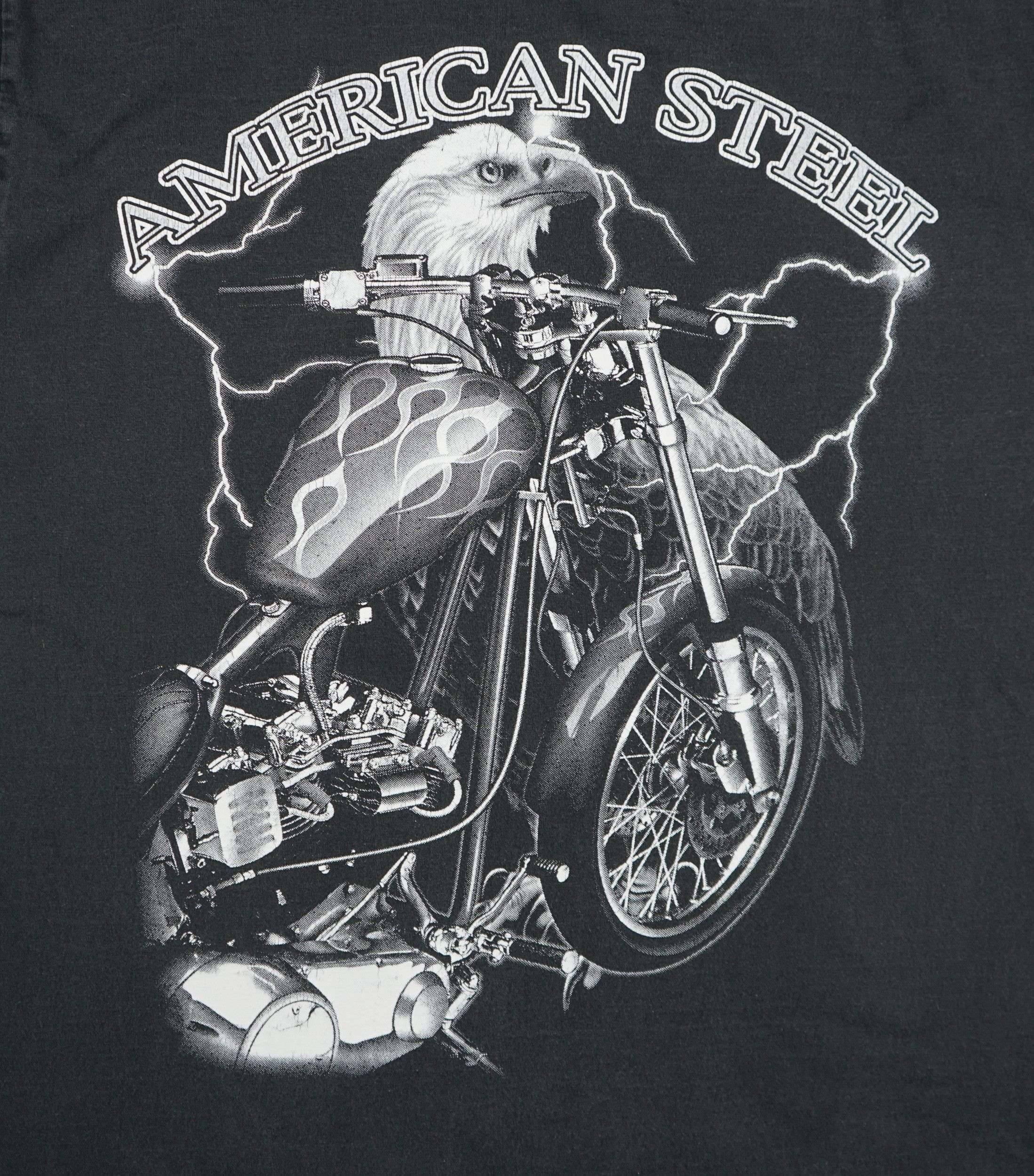 Harley Davidson × Vintage Vintage Harley Davidson American Steel T Shirt Size US M / EU 48-50 / 2 - 7 Thumbnail