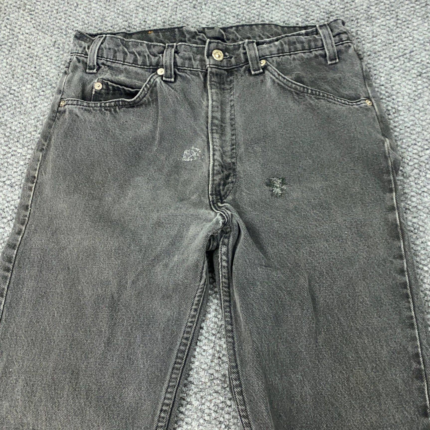 VINTAGE Levi's 505 Jeans - Levi's Jeans - Jeans - Men - 33x31 - Gray - Denim - 80s Grunge USA Distressed Regular Straight Vintage