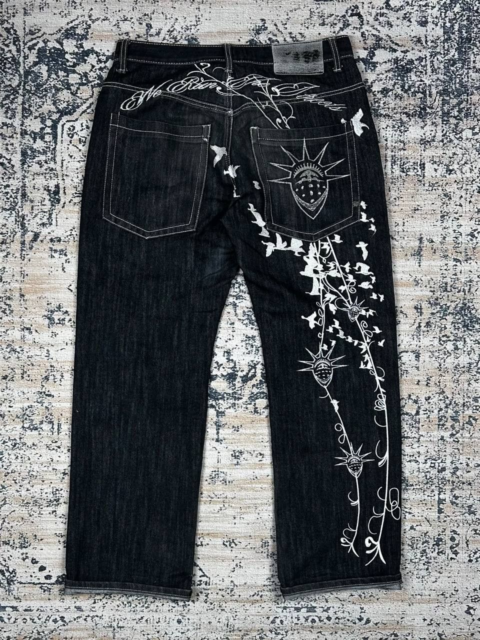 Japanese Brand Very Rare Your Local Dealer Printed Baggy Hip Hop Denim Size US 34 / EU 50 - 12 Thumbnail