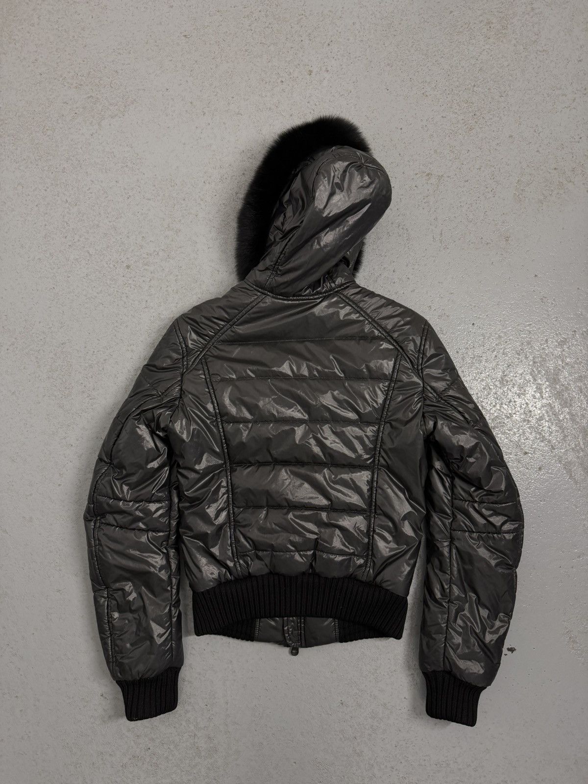 Refrigiwear Streetwear Fur Black Fur Down Y2K Fitted Bomber Jacket Size M / US 6-8 / IT 42-44 - 17 Thumbnail