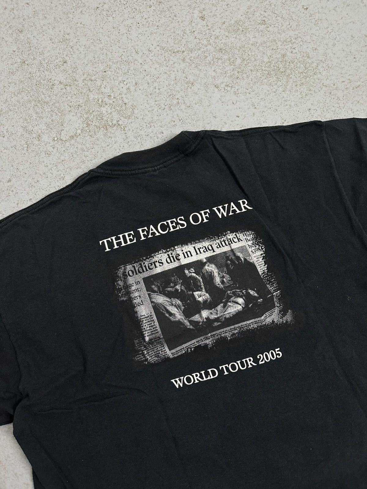 Band Tees Chris Caffery 2005 Tour The Faces Of War Tee Size US XL / EU 56 / 4 - 12 Thumbnail