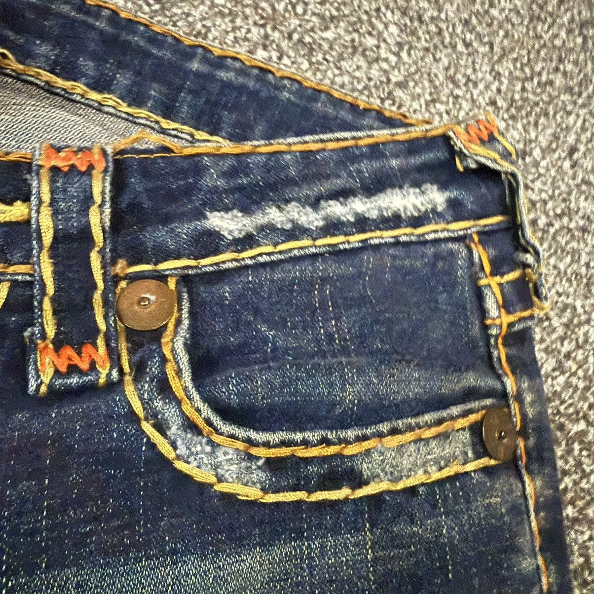 True Religion 🔥🇺🇸 Flared Sick True Religion Orange Archives y2k Denim Size US 29 - 13 Thumbnail