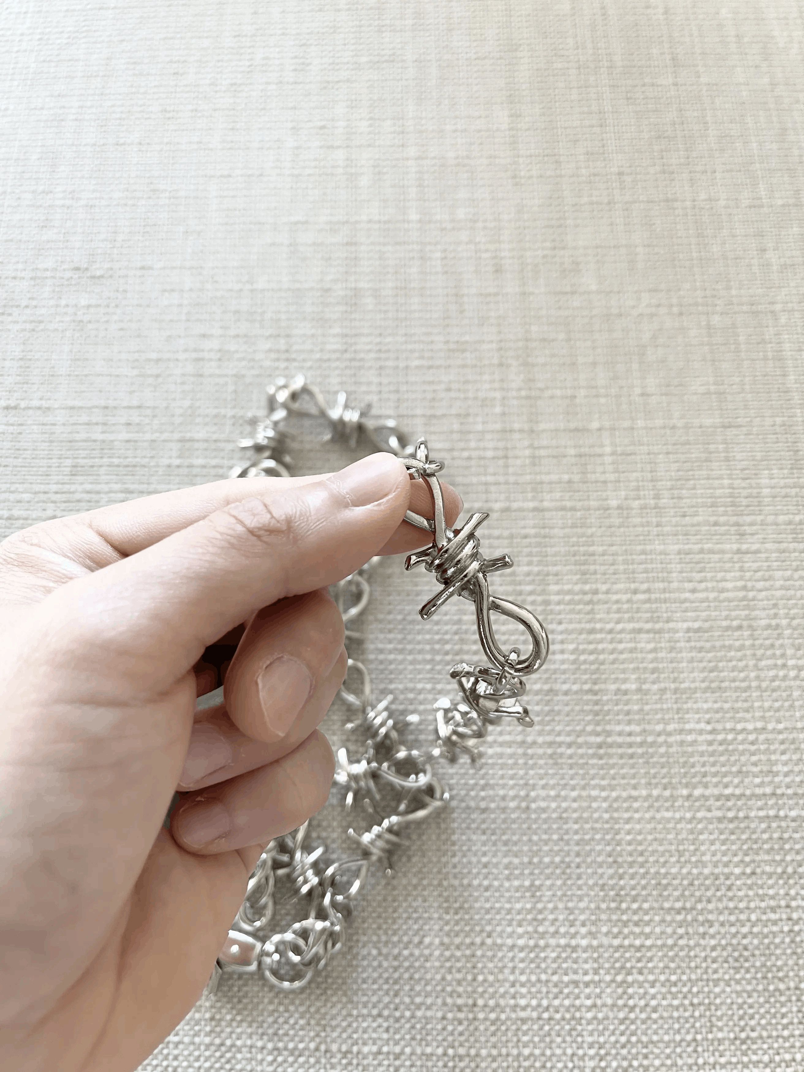 Jewelry Y2K Wire Link Double Layered Jeans Wallet Key Chain Size ONE SIZE - 3 Thumbnail