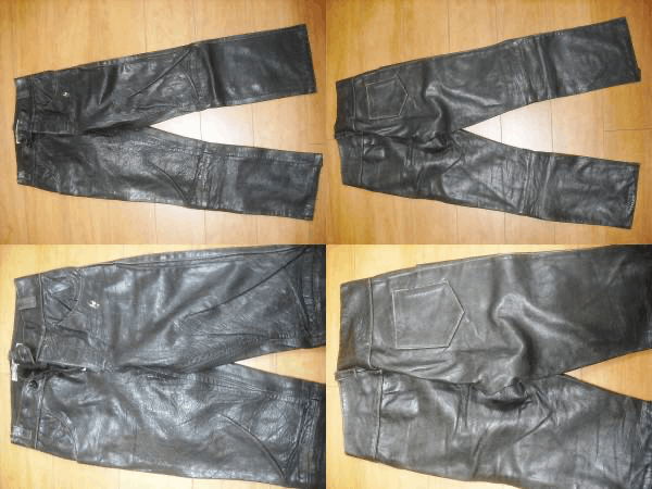 Vintage 70’s vintage motorcycle cowhide leather pants Size US 30 / EU 46 - 3 Thumbnail