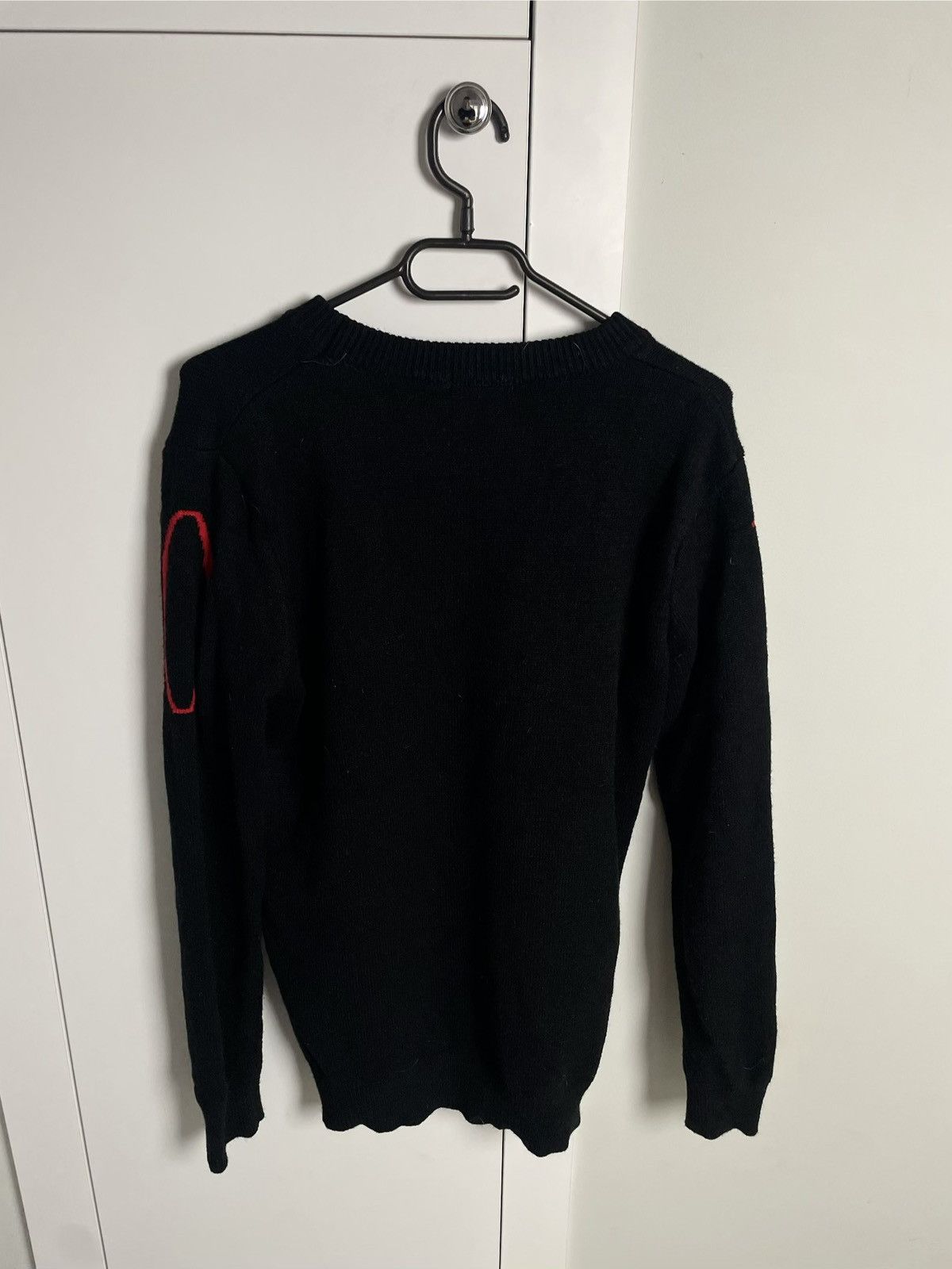 Valentino Valentino Black Logo Knit Crew-Neck Sweater Size US XL / EU 56 / 4 - 2 Thumbnail