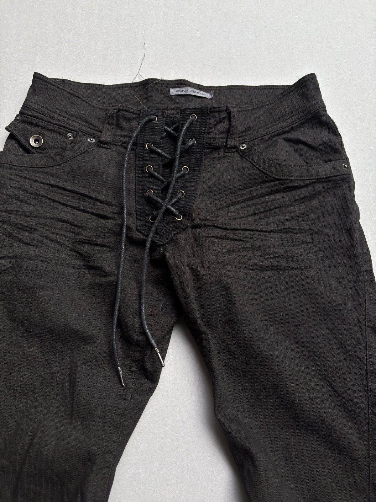 Michel Klein Lace up flare pants Size US 31 - 2 Thumbnail