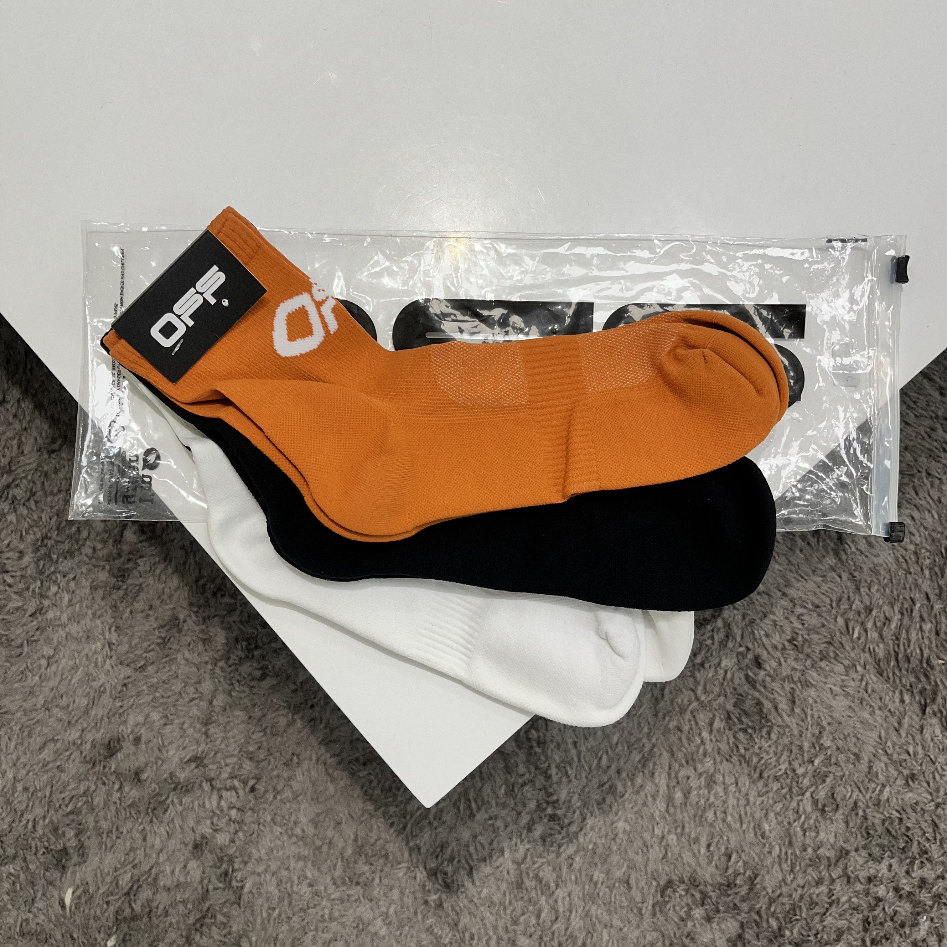 Off-White Off-White Set Of 3 Pairs Socks Black/Orange/White Size ONE SIZE - 1 Thumbnail