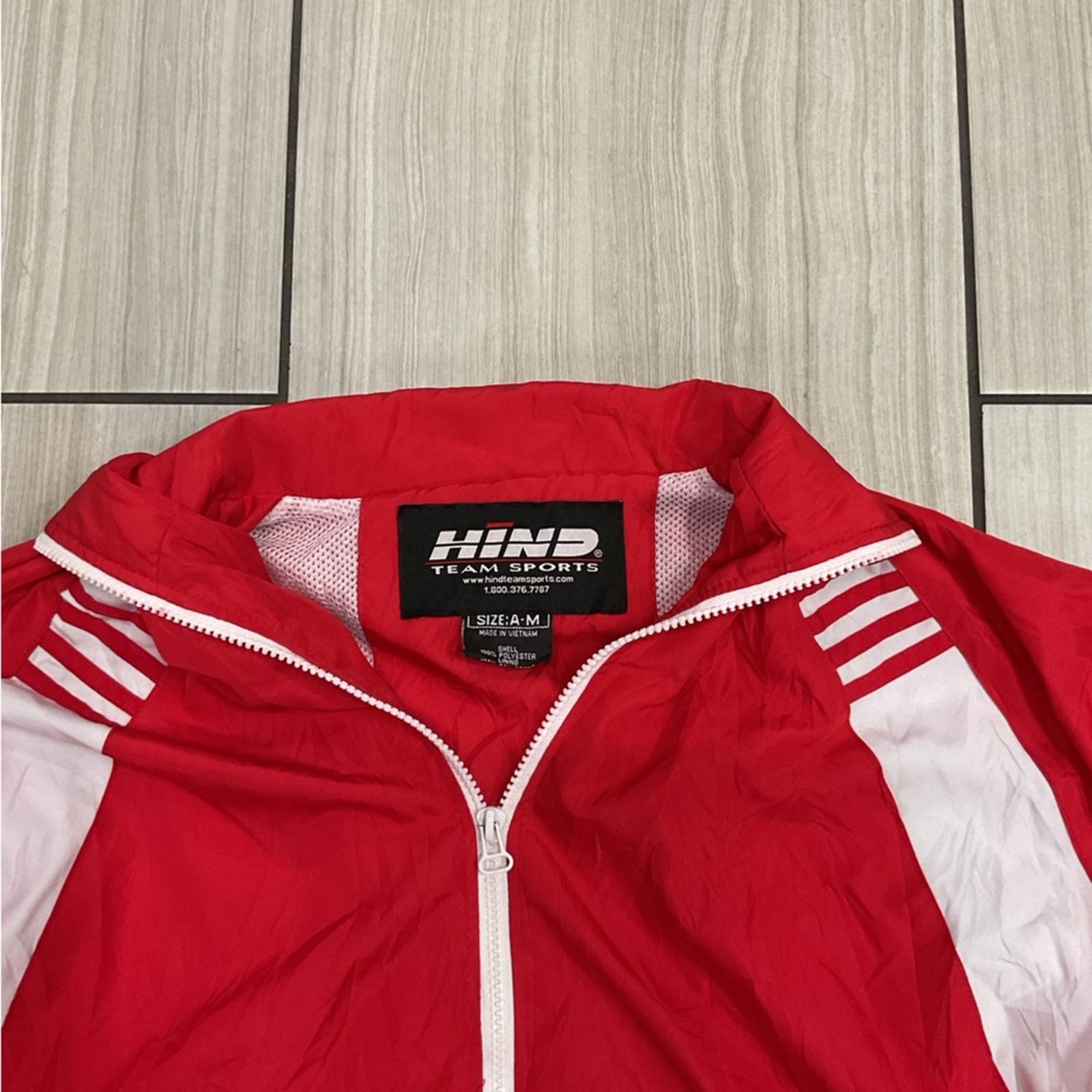 Vintage HIND Team Sports lightweight red jacket Size US M / EU 48-50 / 2 - 3 Thumbnail