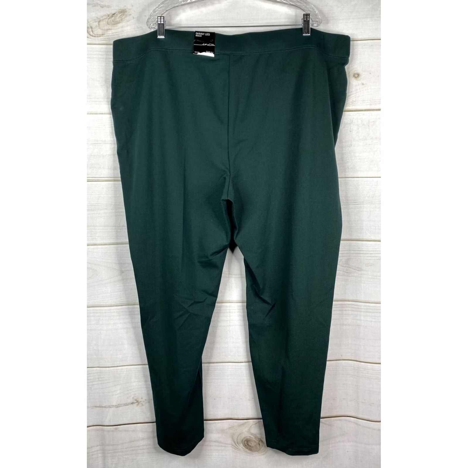 Vintage VINTAGE INC Concepts Legging Womens 28W Green Ponte Knit Pull-On Skinny Leg Pants NWT Size 28" / US 6 / IT 42 - 2 Thumbnail