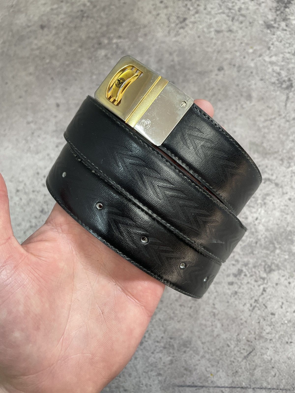 Valentino Vintage Y2K Classic Valentino Black Belt size: 30/32 Size 32 - 8 Thumbnail