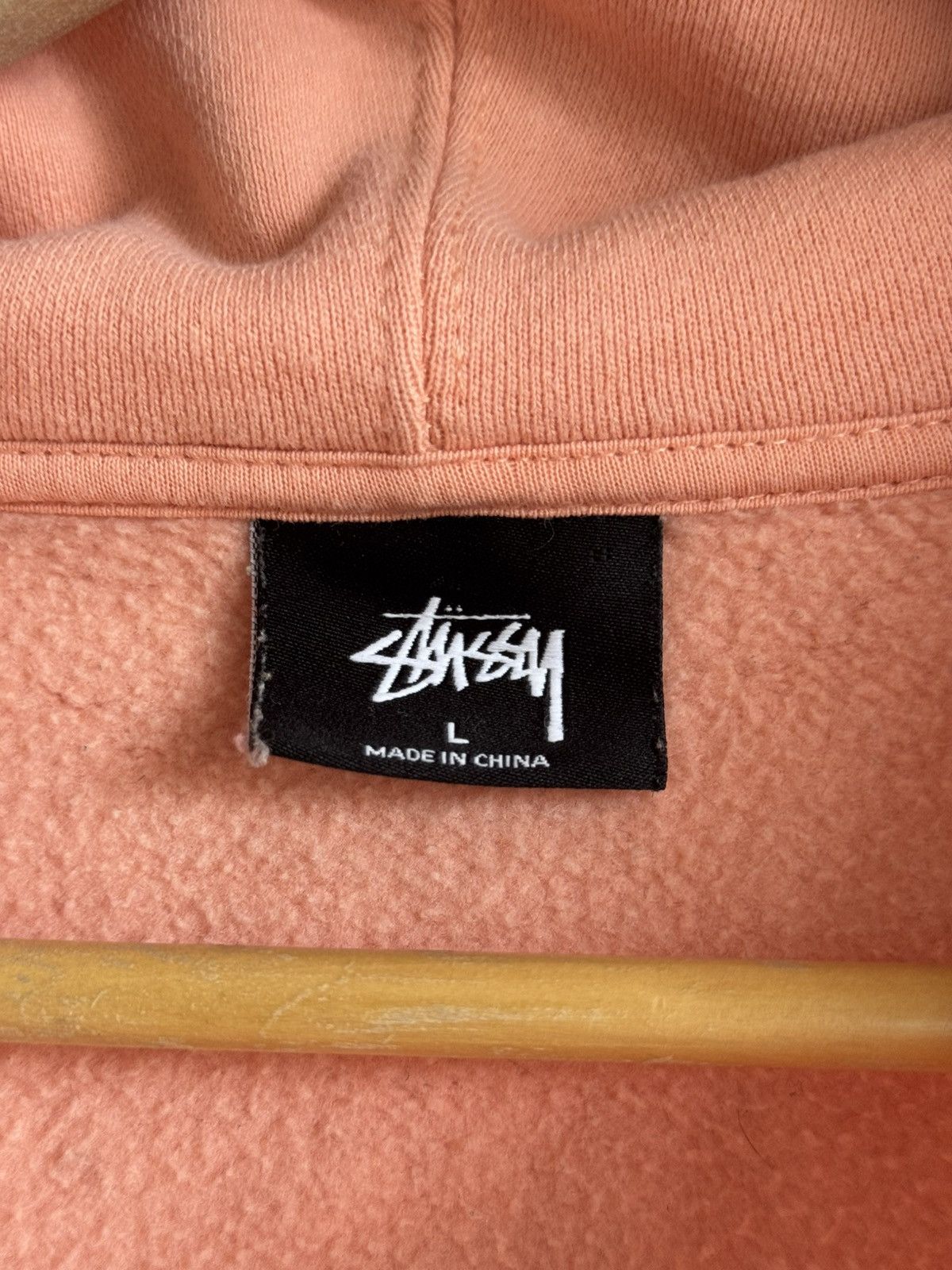 Stussy Stussy peach zip hoodie 00,s Size US L / EU 52-54 / 3 - 12 Thumbnail
