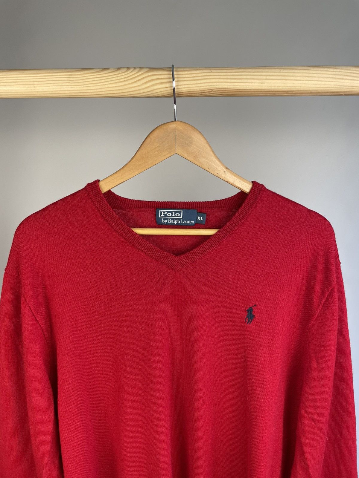 Polo Ralph Lauren × Ralph Lauren × Vintage Polo Ralph Lauren vintage wool v neck sweater Size US XL / EU 56 / 4 - 2 Thumbnail
