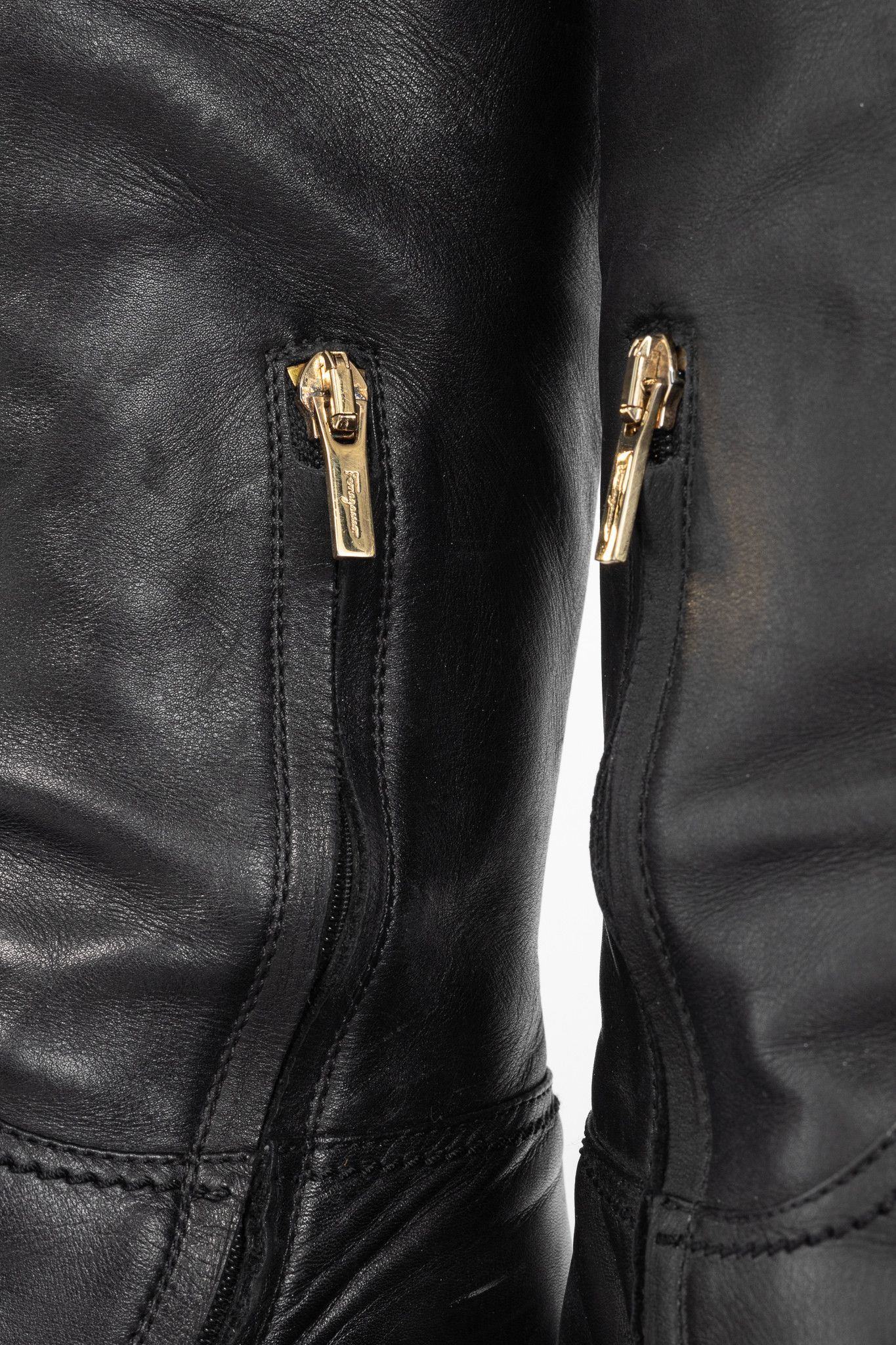Salvatore Ferragamo Salvatore Ferragamo Robespierre Fersea Gancio Riding Boots Size US 7.5 / IT 37.5 - 10 Thumbnail