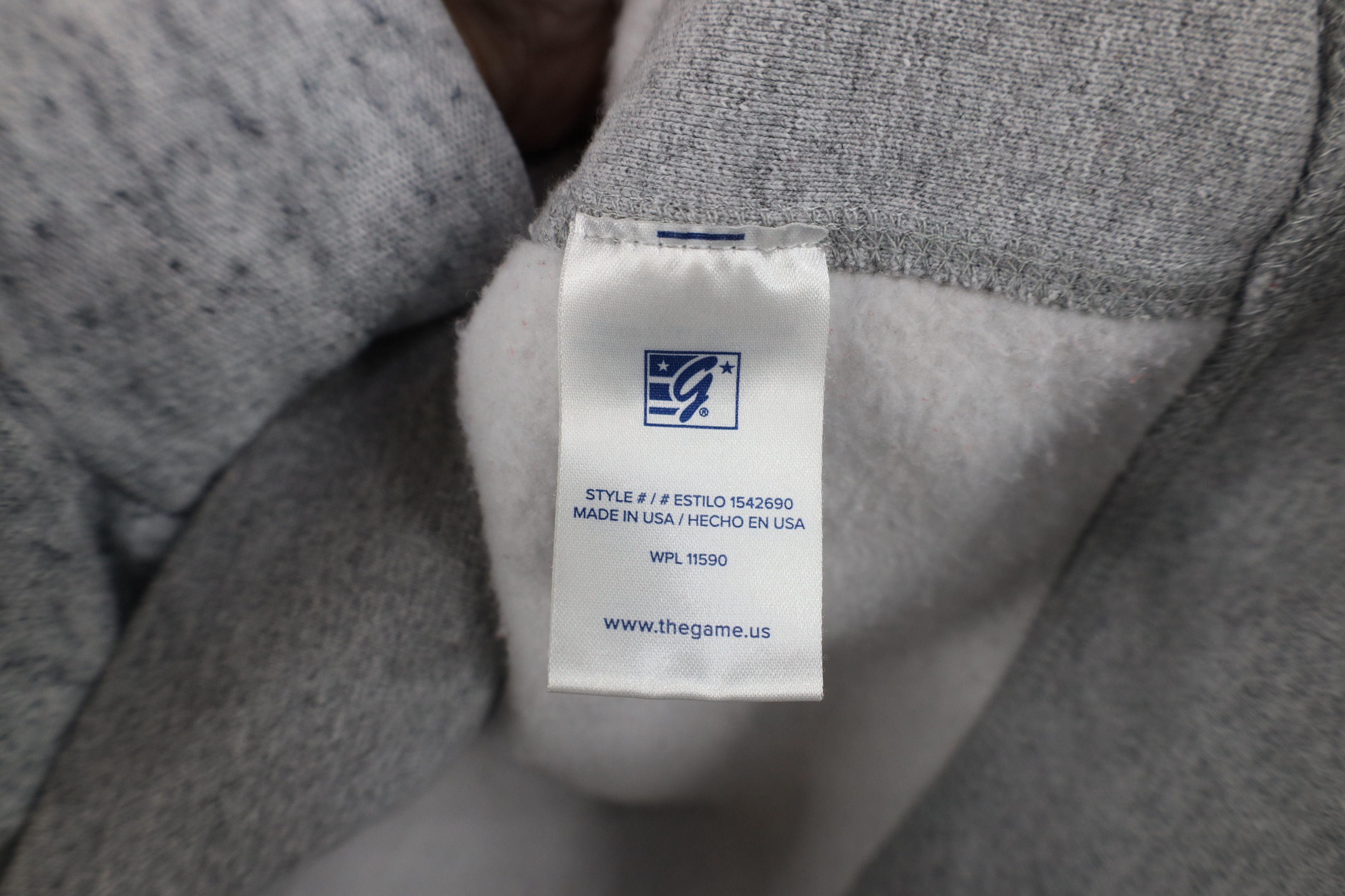 Vintage Vintage 90s The Game Heavyweight Hoodie Sweatshirt Gray USA Size US M / EU 48-50 / 2 - 9 Thumbnail