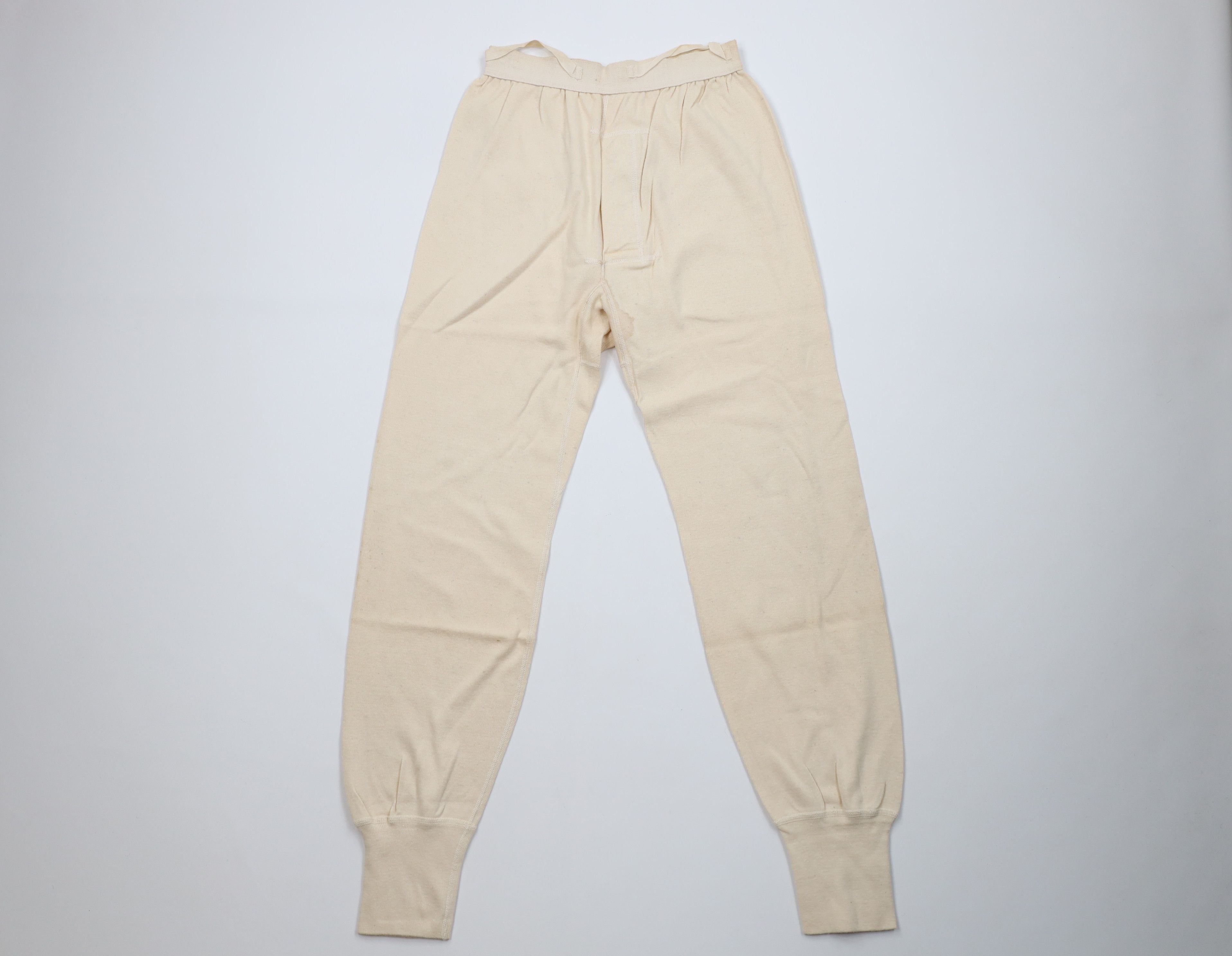 Vintage Vintage 60s Vietnam War Ribbed Military Drawers Pants USA Size US 32 / EU 48 - 1 Thumbnail