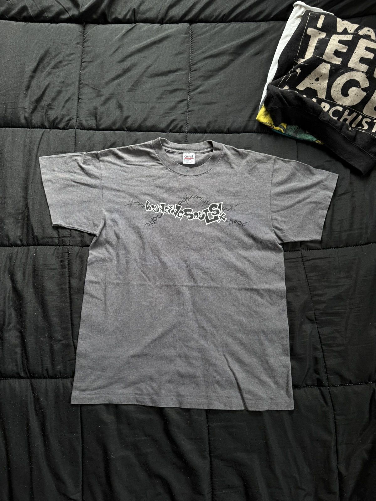Vintage Vintage bouncing soul shirt 90s - philosopher 40oz Size US L / EU 52-54 / 3 - 1 Thumbnail