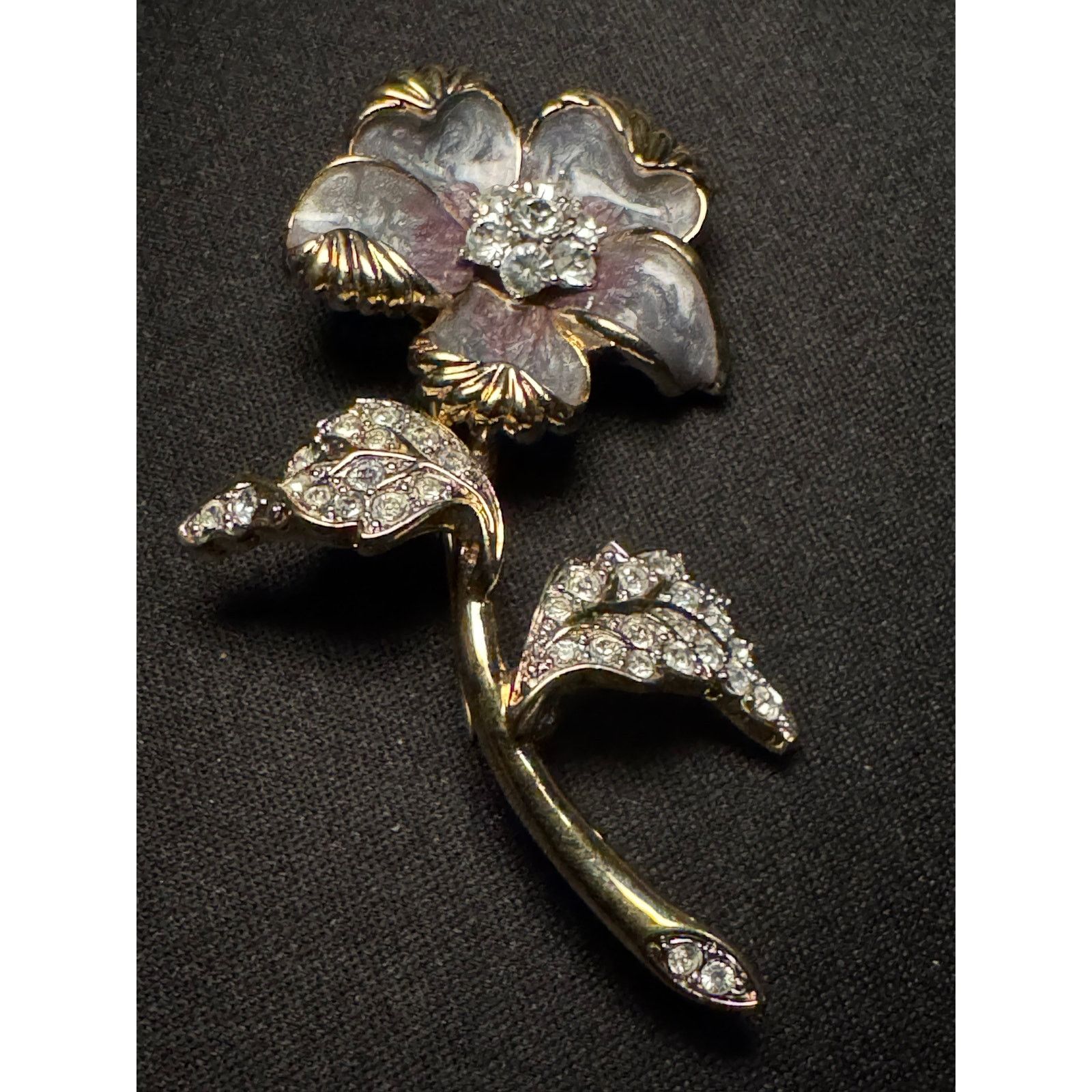 Other Nolan Miller Rhinestone Flower Brooch Size ONE SIZE - 2 Thumbnail