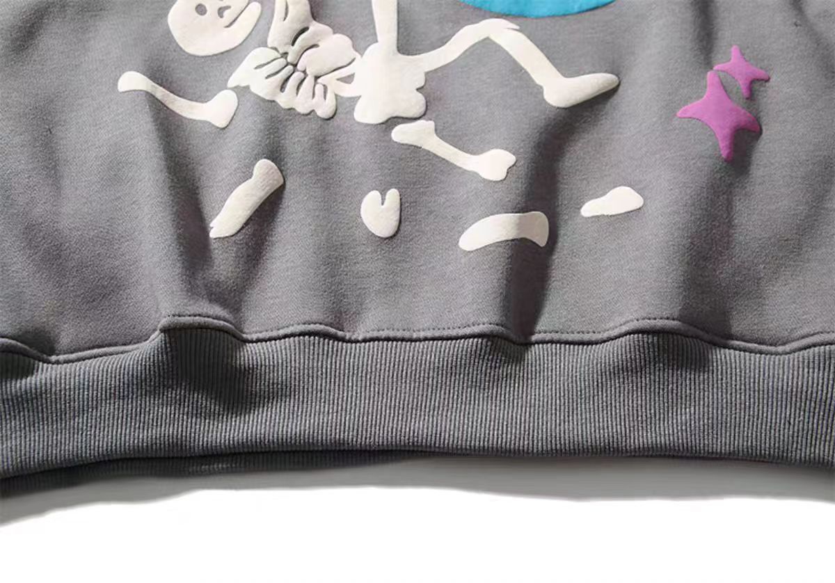 Japanese Brand × Vintage Street Retro Graffiti Skull Letter Print Hooded Sweatshirt Size US L / EU 52-54 / 3 - 6 Thumbnail