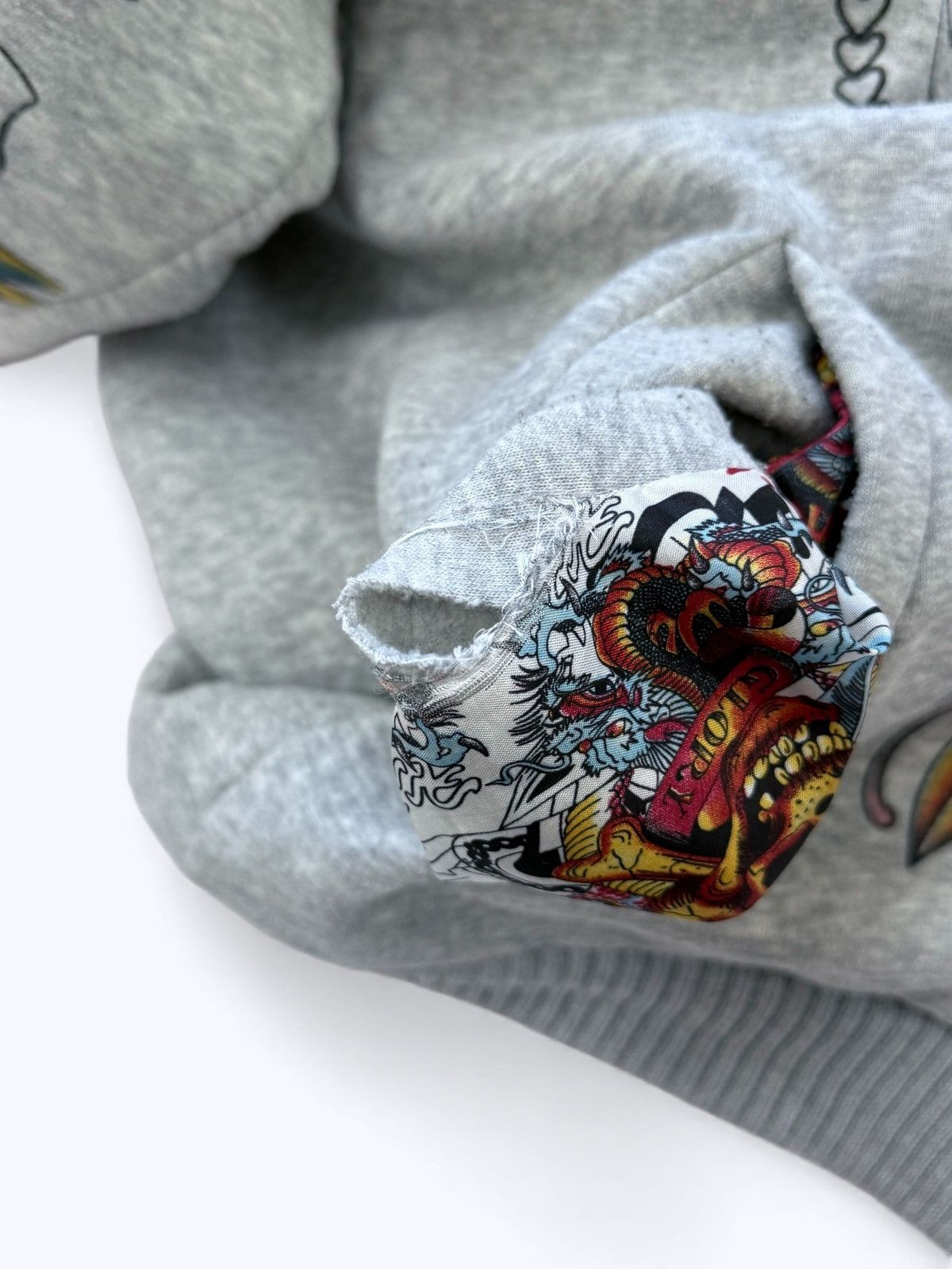 Ed Hardy Vintage Y2K Really Point Ed Hardy Style Zip Hoodie Size US XL / EU 56 / 4 - 15 Thumbnail