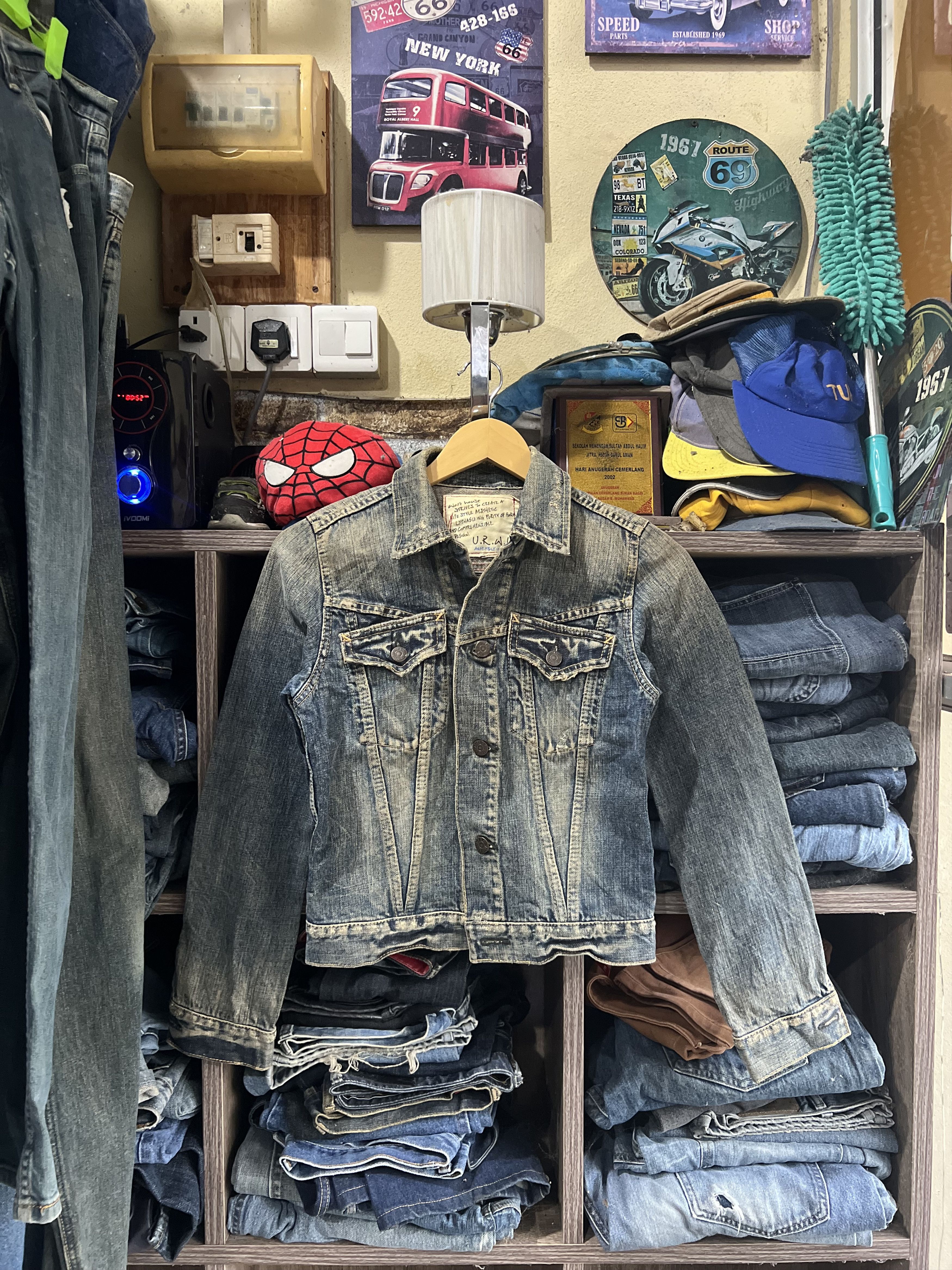 URBAN RESEARCH DOORS 🔥Urban Research Distressed Denim Jacket Size XS / US 0-2 / IT 36-38 - 17 Thumbnail