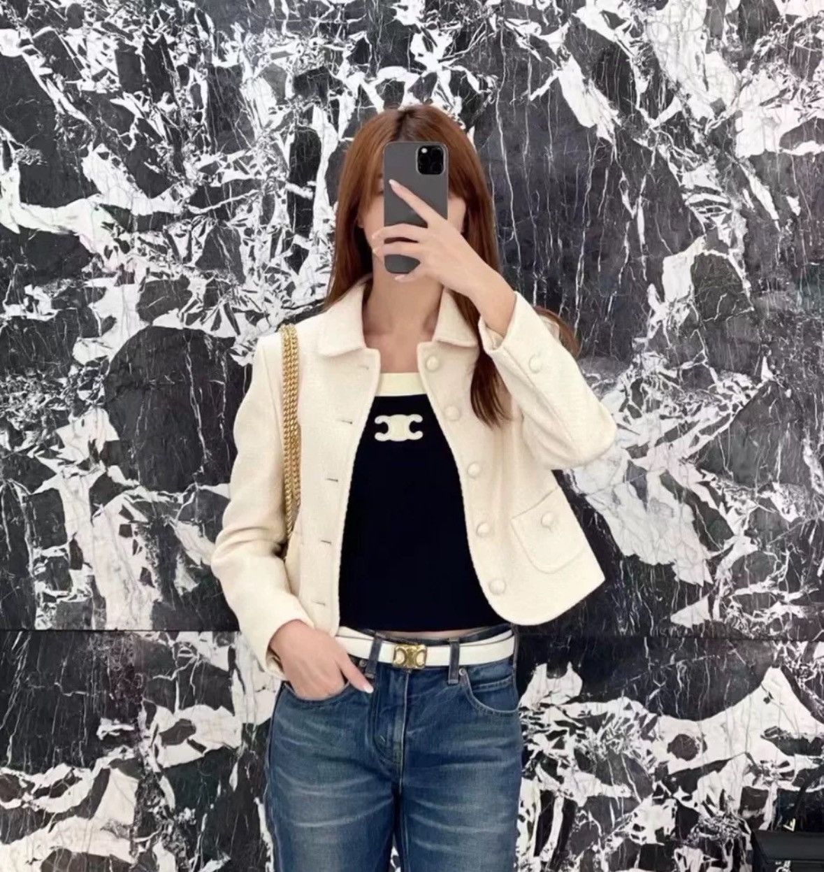 Celine Celine 24FW runway style white double pocket jacket Size US S / EU 44-46 / 1 - 8 Thumbnail