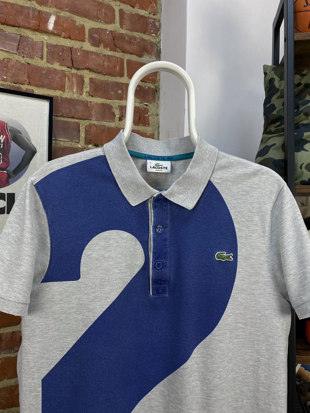 Lacoste Lacoste 27 Grey Short Sleeve Polo Shirt Slim Fit Size US M / EU 48-50 / 2 - 3 Thumbnail