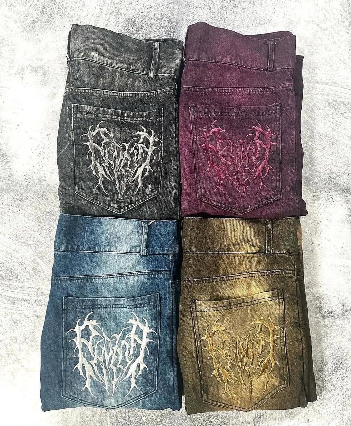 Japanese Brand FOUR (2 LEFT) SOLD OUT PHANTOM TROUPE PHOLOHH JEANS BUNDLE Size US 32 / EU 48 - 25 Thumbnail