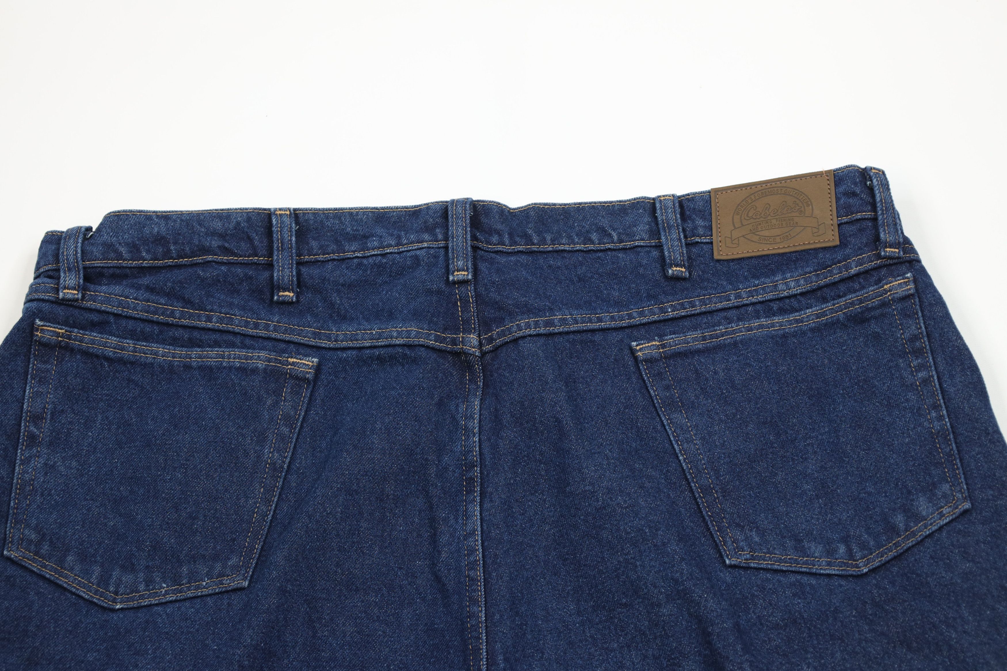 Cabelas Vintage Cabelas Flannel Lined Wide Leg Denim Jeans Blue Size US 42 / EU 58 - 12 Thumbnail