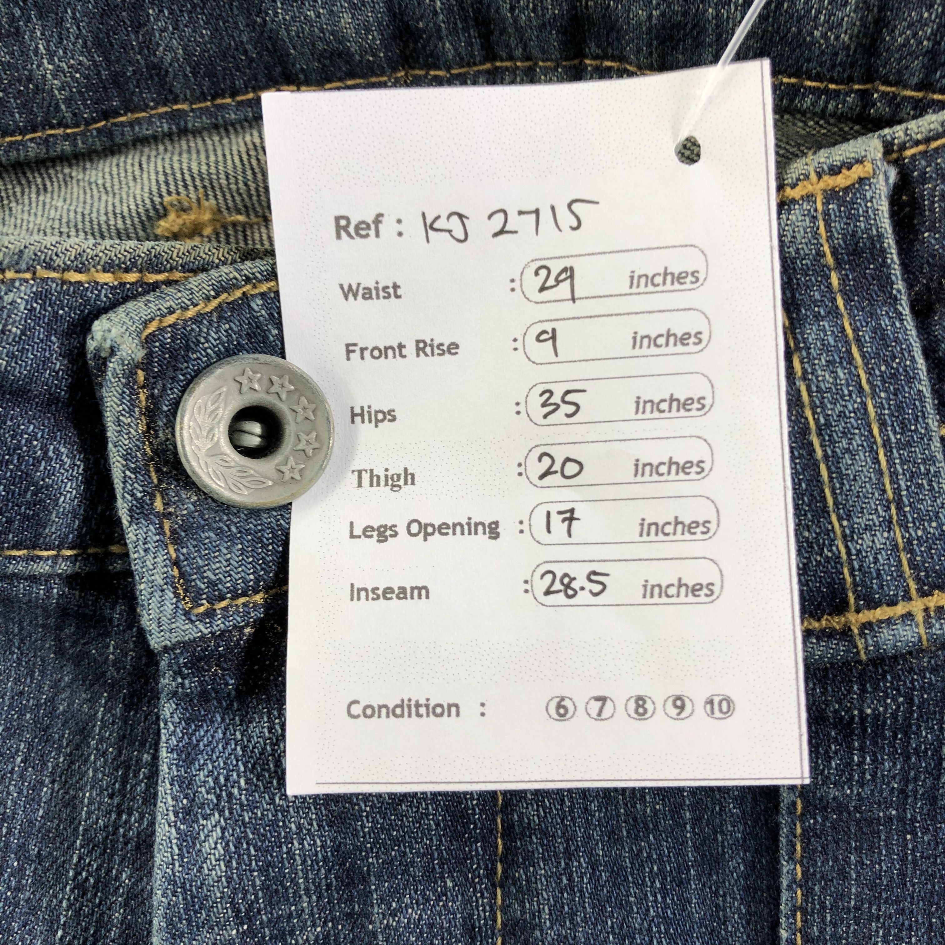 Japanese Brand Et Boite Jeans Flared Denim Size US 28 / EU 44 - 11 Thumbnail