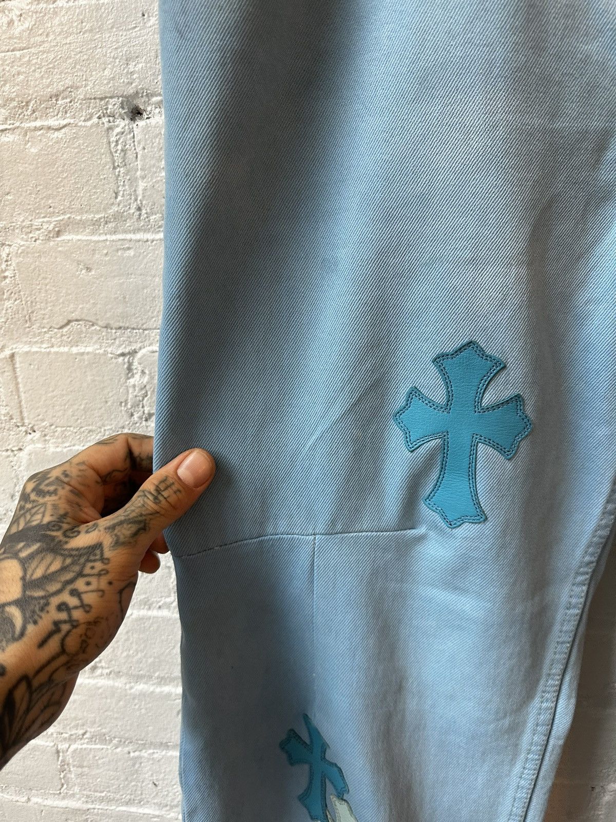 Chrome Hearts × Drake × Levi's DRAKE PERSONAL CHROME HEARTS CROSS PATCH JEANS Size US 40 / EU 56 - 5 Thumbnail