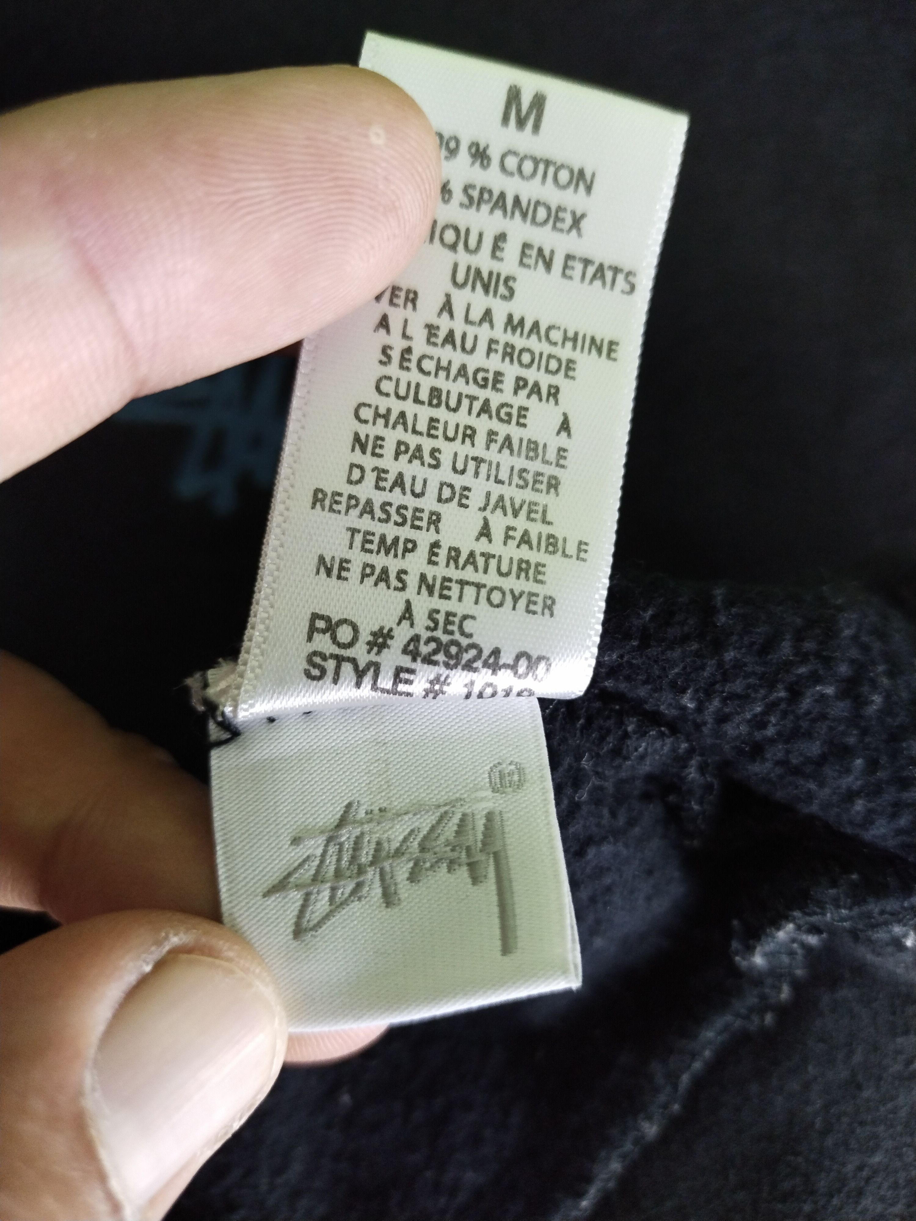 Stussy × Vintage Stussy Spellout Logo Sweatshirt Black Size US M / EU 48-50 / 2 - 9 Thumbnail