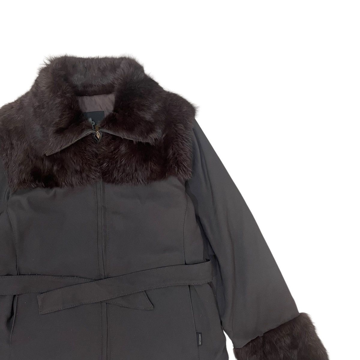 Moncler 🔥Moncler Down Faux Fur Collar Sleeve Zipper Jacket Size M / US 6-8 / IT 42-44 - 11 Thumbnail