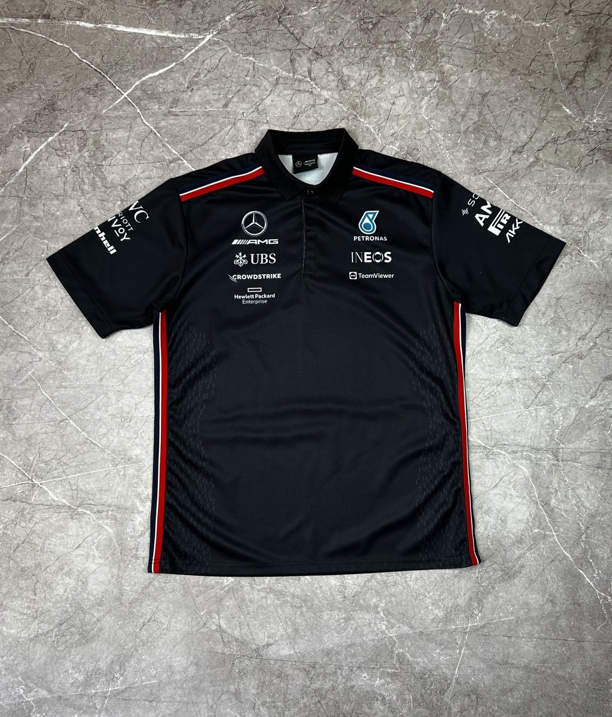 Mercedes-Benz Mercedes AMG Petronas F1 Formula1 Polo Size US XXL / EU 58 / 5 - 1 Thumbnail