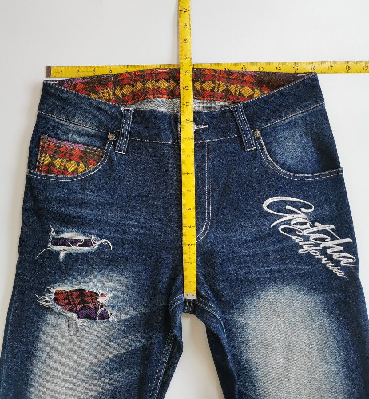 Brain Dead × Gotcha Gotcha Navajo Ankle Jeans Size US 32 / EU 48 - 10 Thumbnail