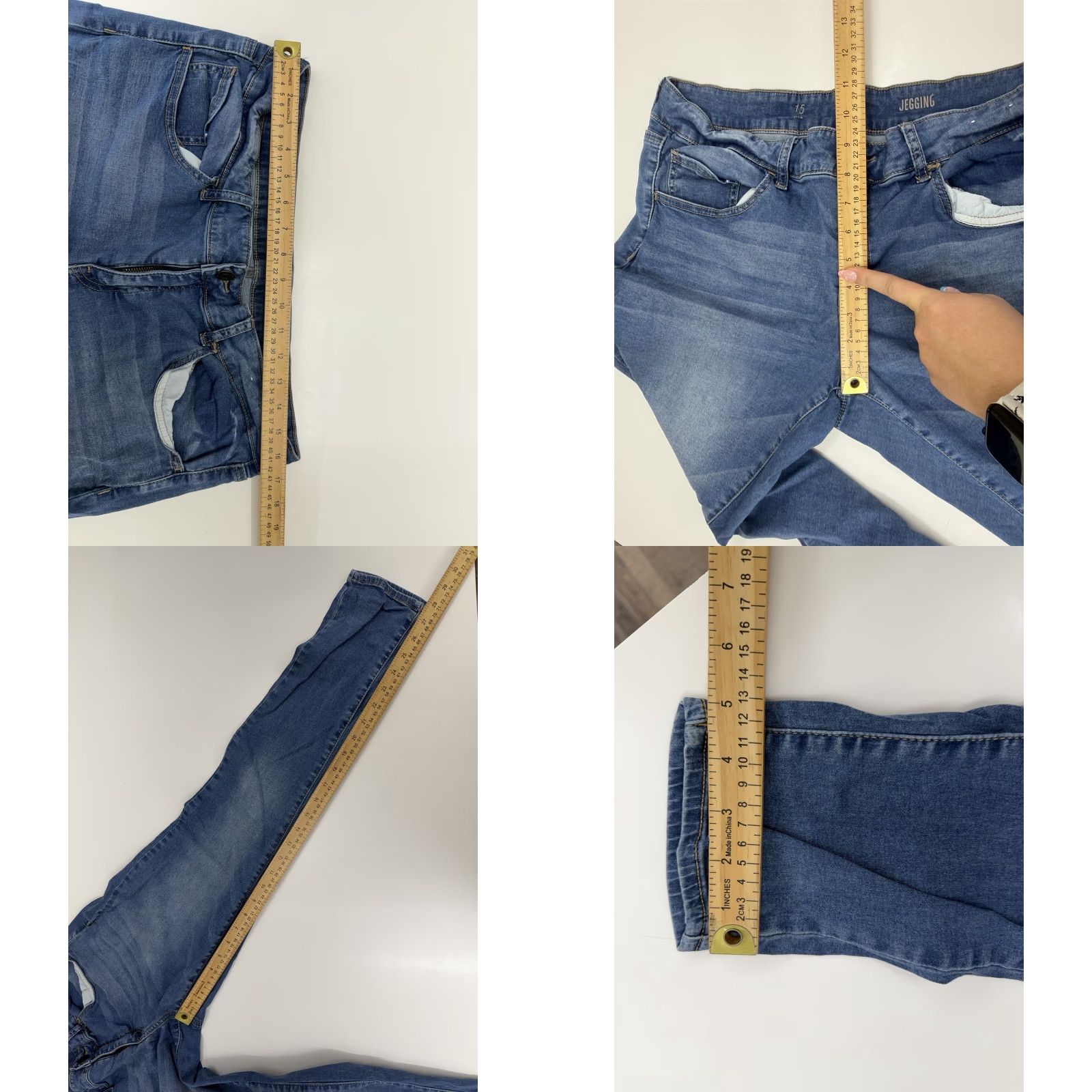 Denime SO Juniors Jeans Size 15 Jegging Skinny Denim Size 36" / US 14 / IT 50 - 8 Thumbnail
