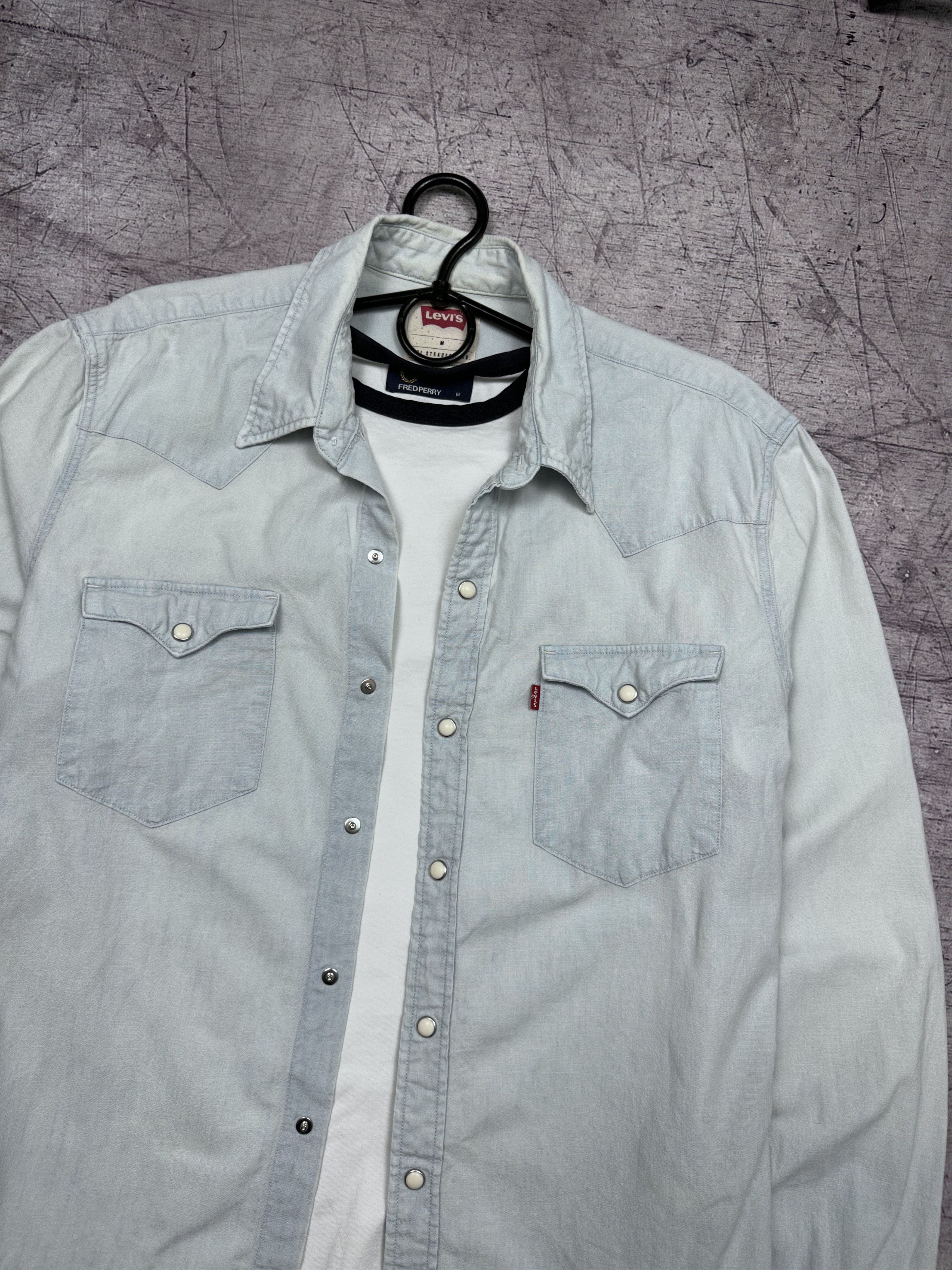Levi's × Levi's Vintage Clothing Levi's Vintage Mens Denim Shirt Size US M / EU 48-50 / 2 - 2 Thumbnail