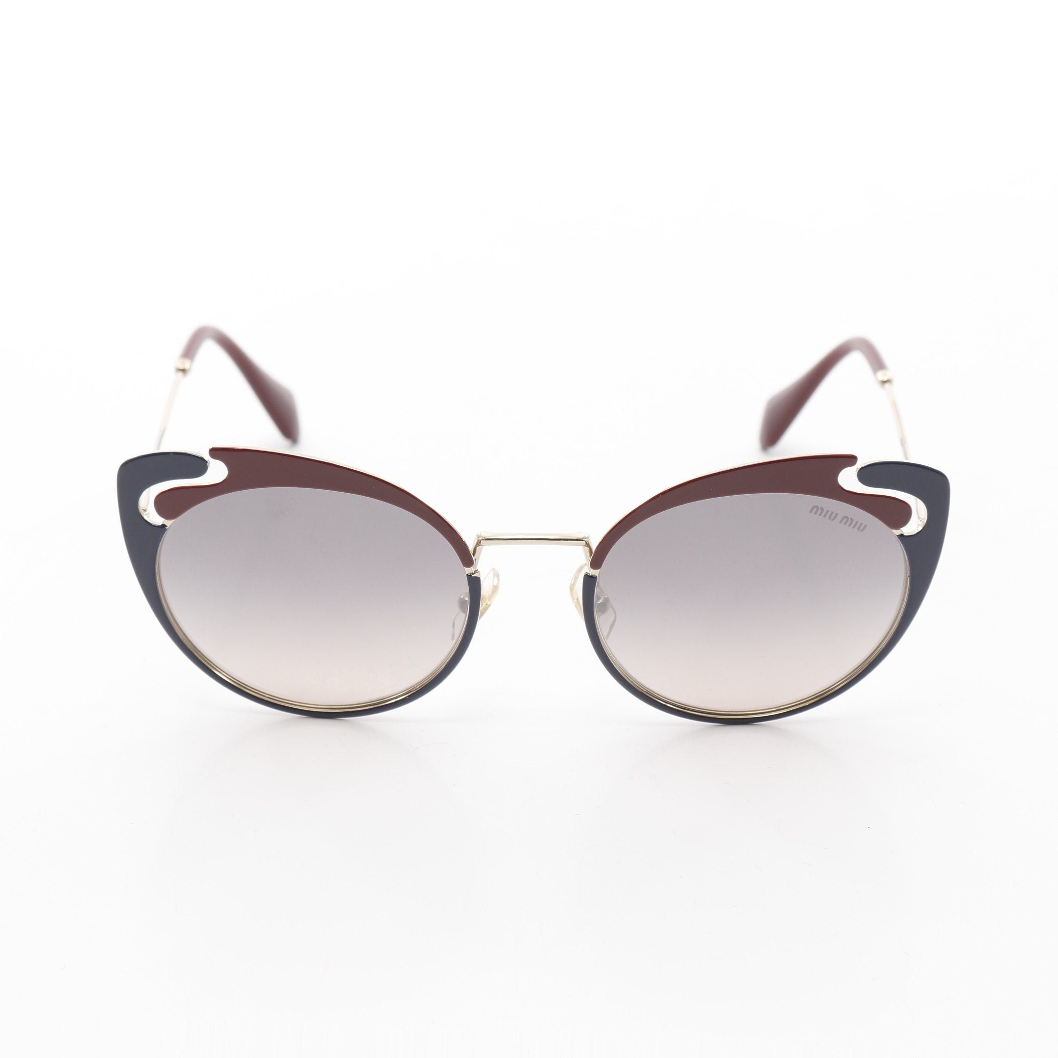 Miu Miu Sunglasses Gp Bordeaux Navy Gold