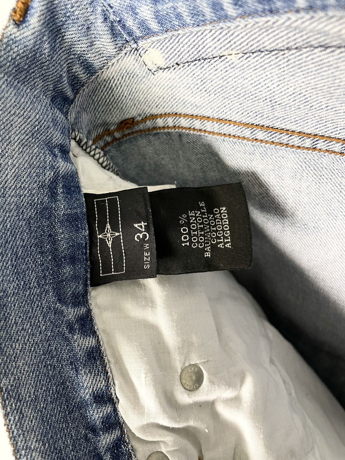Stone Island Stone Island Denim Vintage Distressed Faded Blue Jeans Pants Size US 34 / EU 50 - 19 Thumbnail