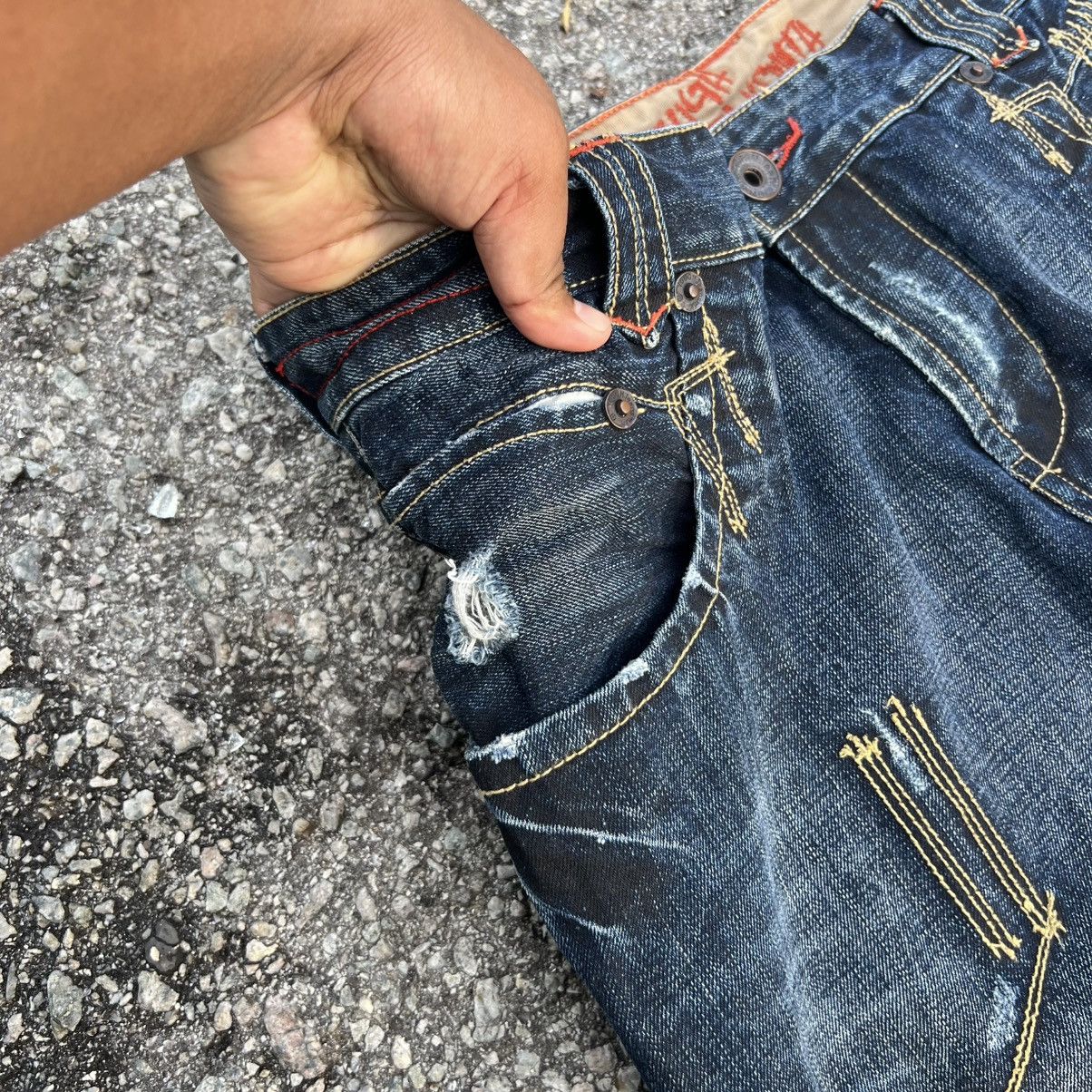 If Six Was Nine “TOUGH JEANSMITH” BOHAM MILITARY STYLE DISTRESSED JEANS Size US 36 / EU 52 - 8 Thumbnail