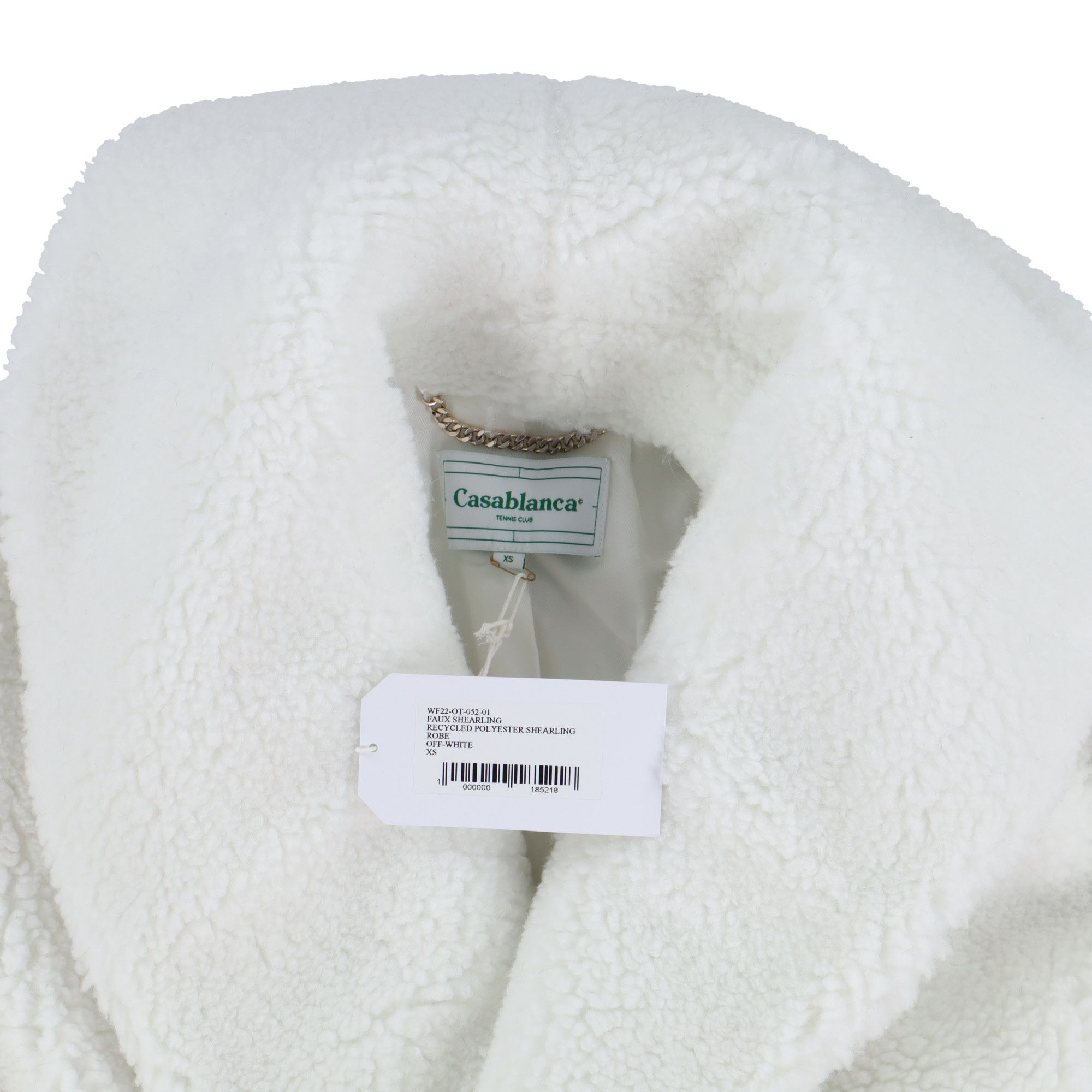 Casablanca White Faux Shearling Teddy Robe Coat Size US XS / EU 42 / 0 - 7 Thumbnail