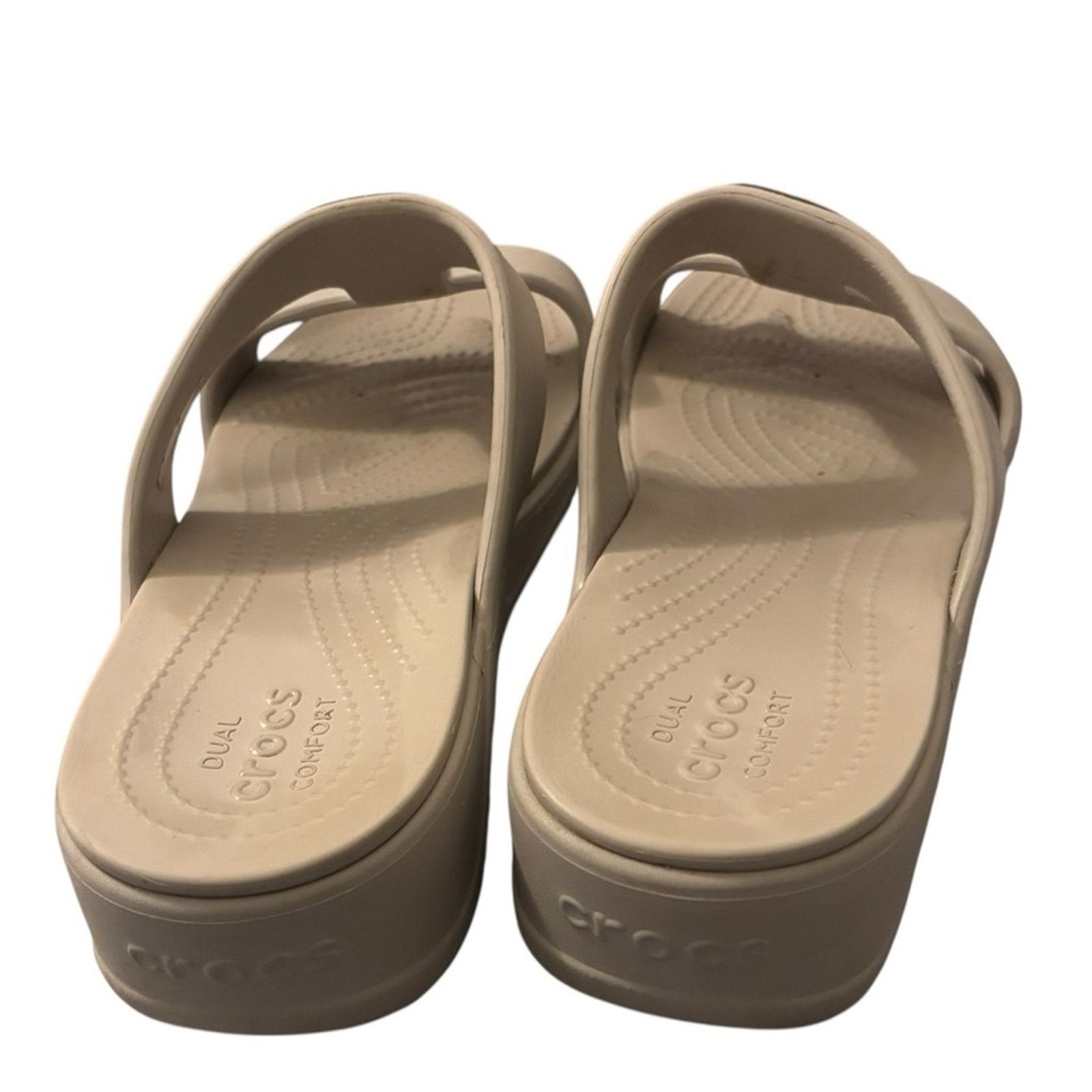 Crocs Crocs Monterey Metallic Wedge Sandals Size US 10 / IT 40 - 5 Thumbnail