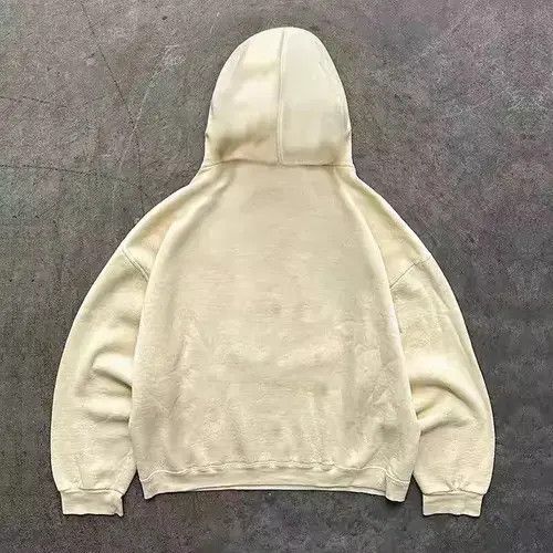 Other Komuro x Chie Beige casual retro letter print hoodie y2k Size US L / EU 52-54 / 3 - 2 Thumbnail