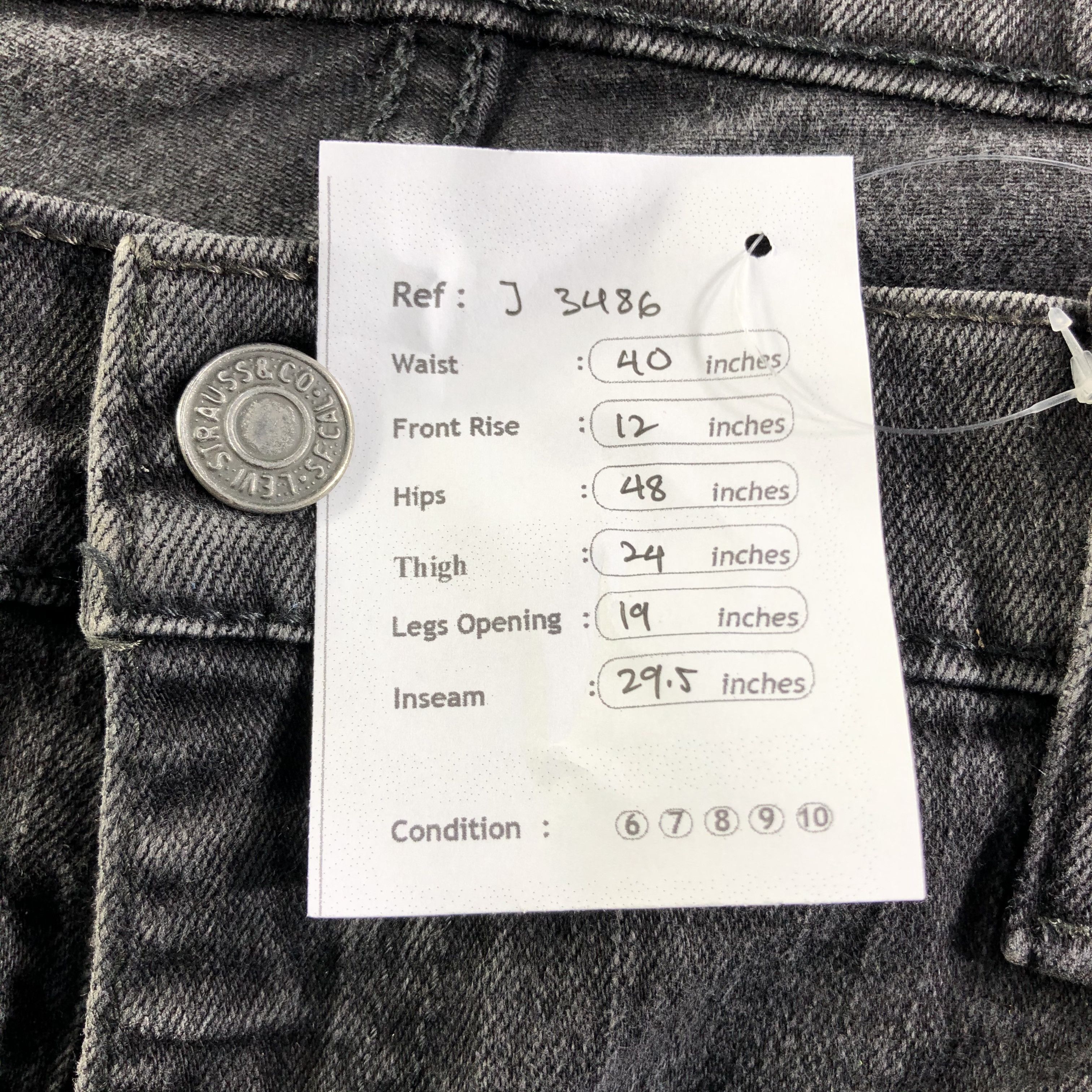 Levi's Vintage Levis 569 Jeans-J3486 Size US 40 / EU 56 - 11 Thumbnail